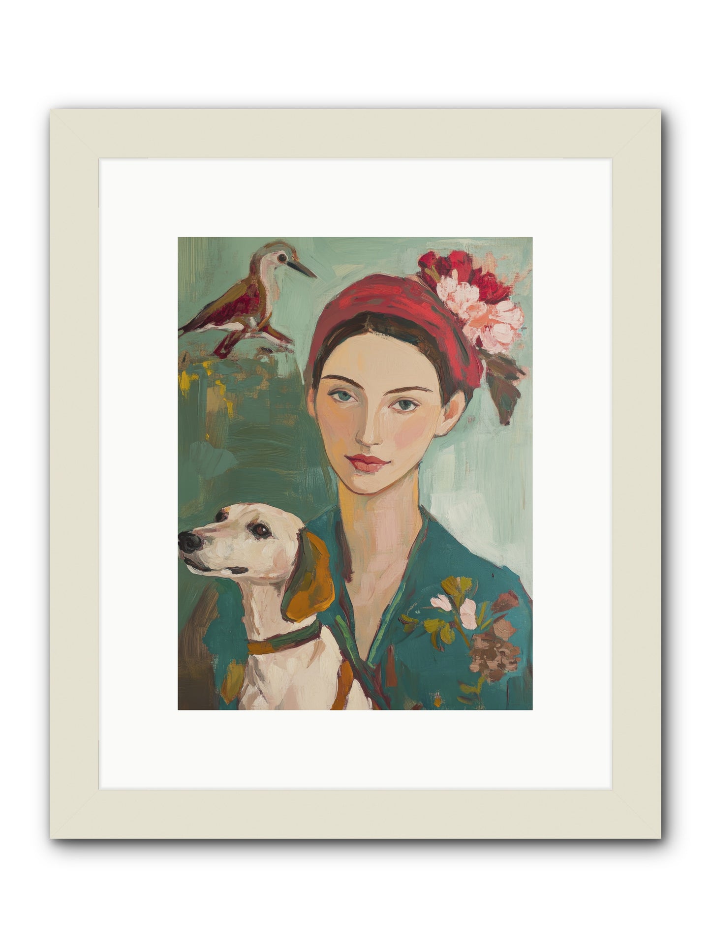 Sweetest Little Cake -- Framed Print - White 9x12