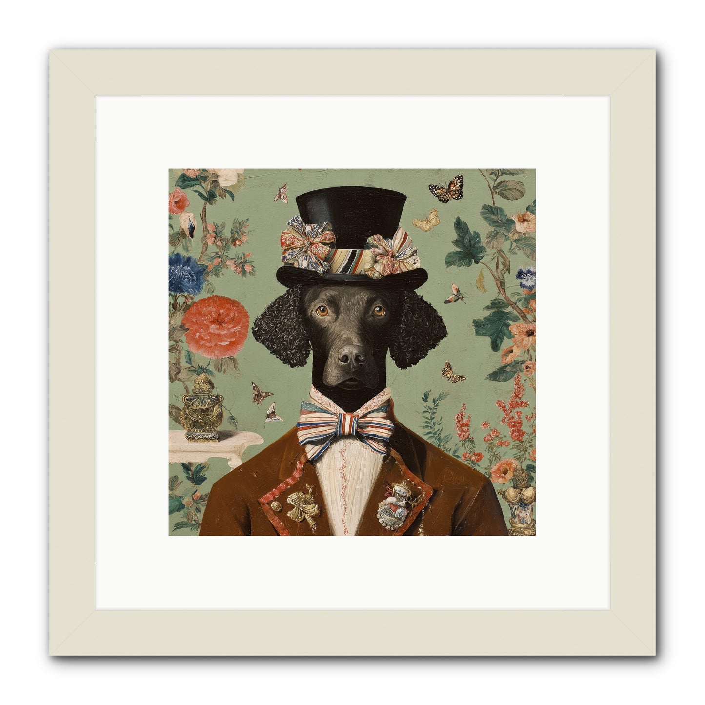 Sweets in Bloom -- Framed Print - White 10x10