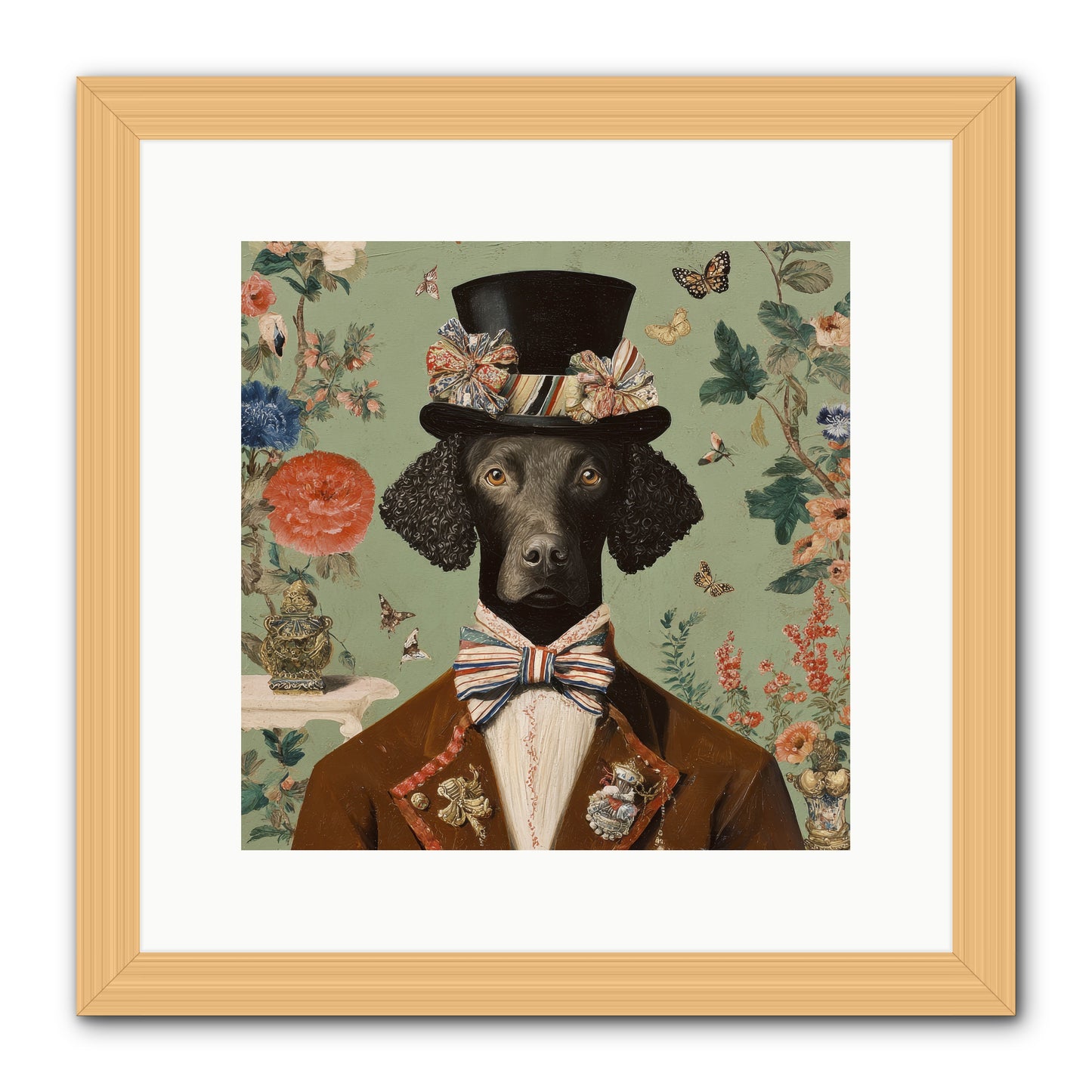 Sweets in Bloom -- Framed Print - Natural 12x12