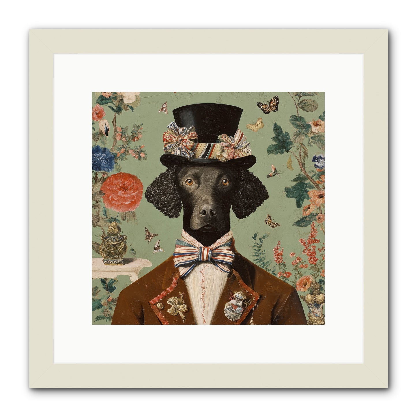 Sweets in Bloom -- Framed Print - White 12x12