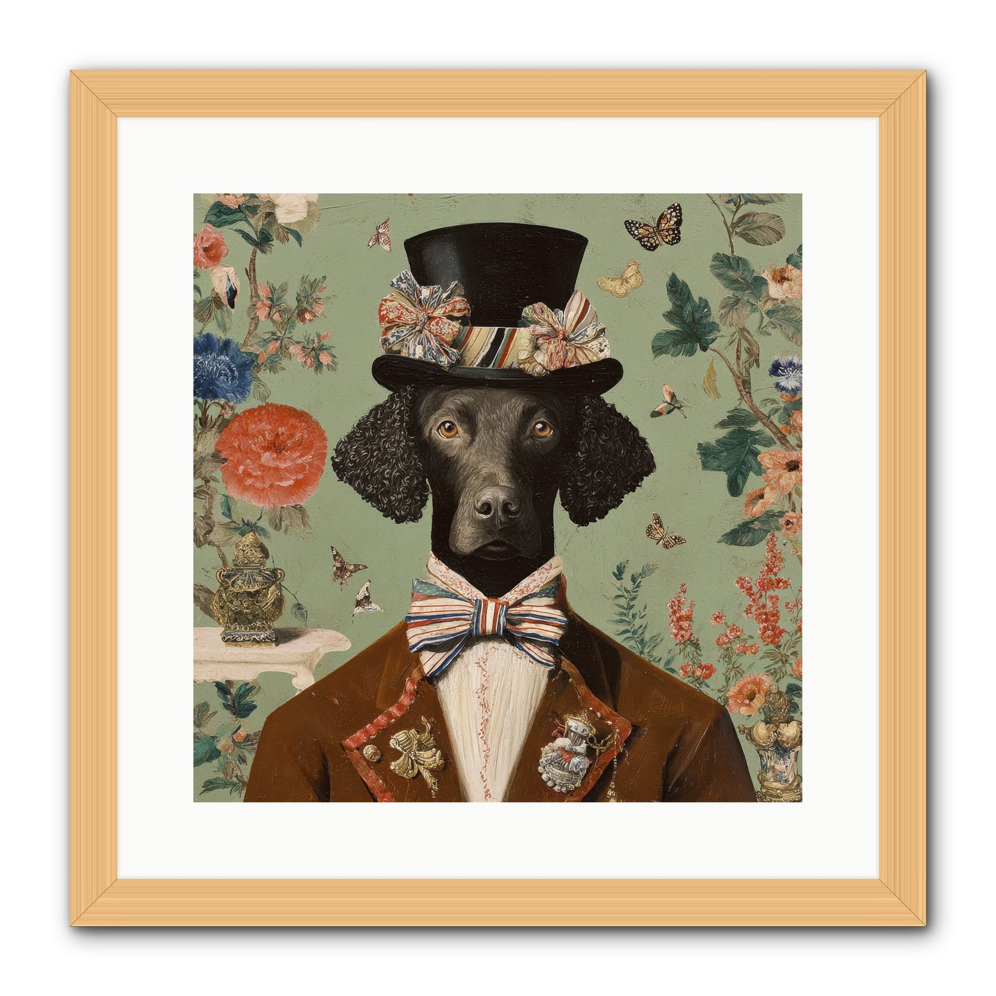 Sweets in Bloom -- Framed Print - Natural 16x16