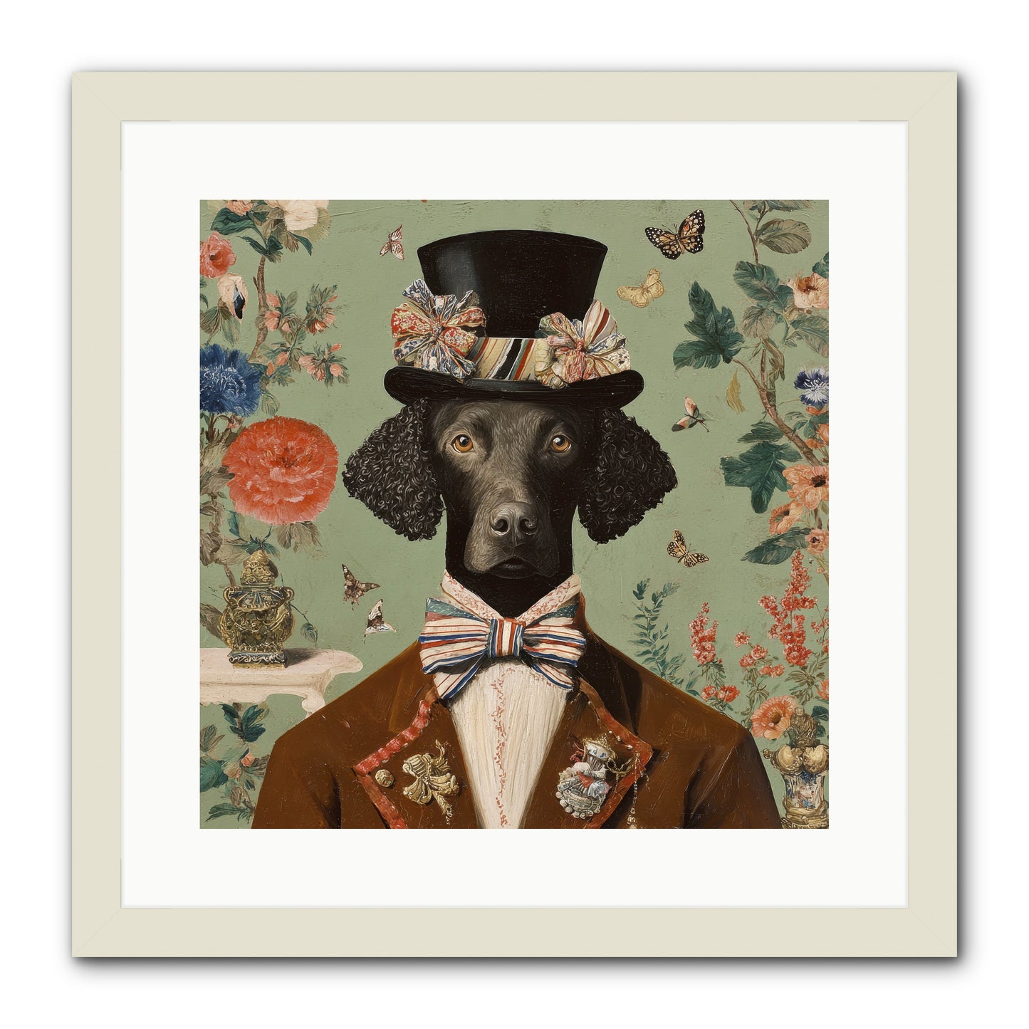 Sweets in Bloom -- Framed Print - White 16x16