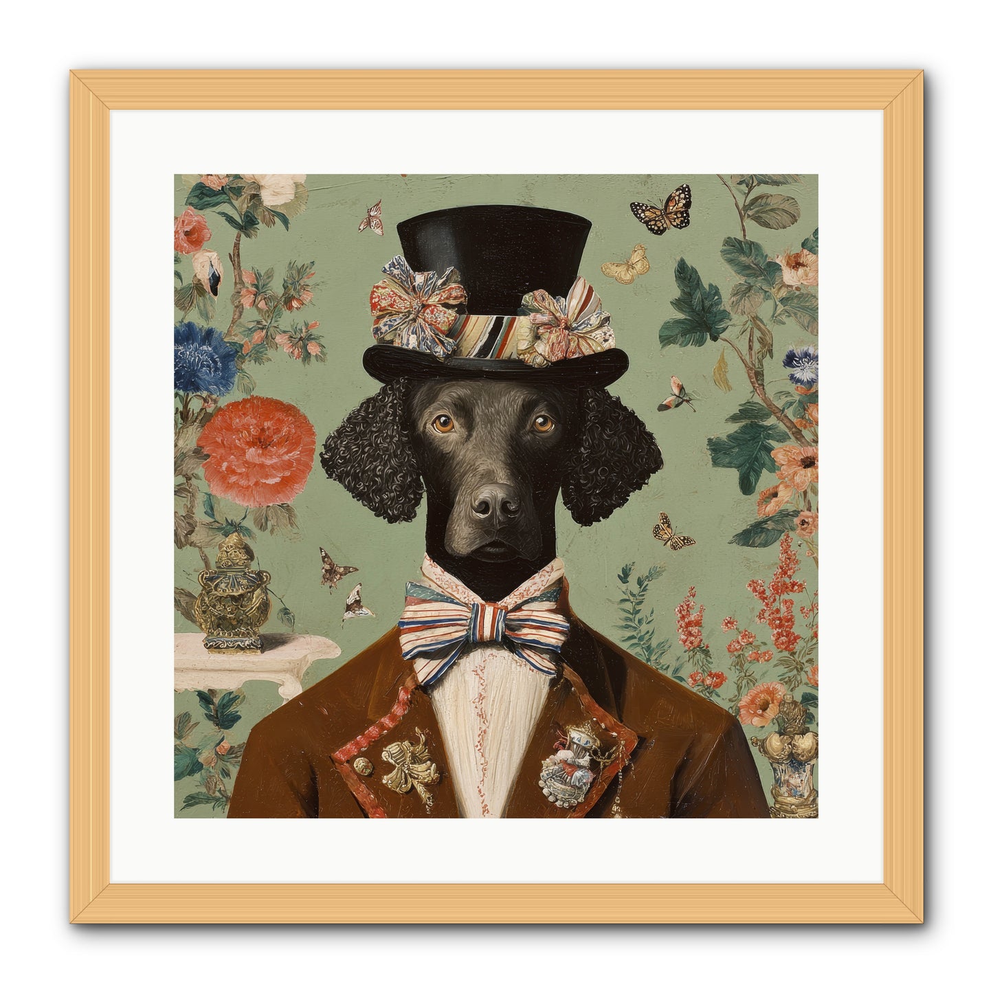 Sweets in Bloom -- Framed Print - Natural 20x20