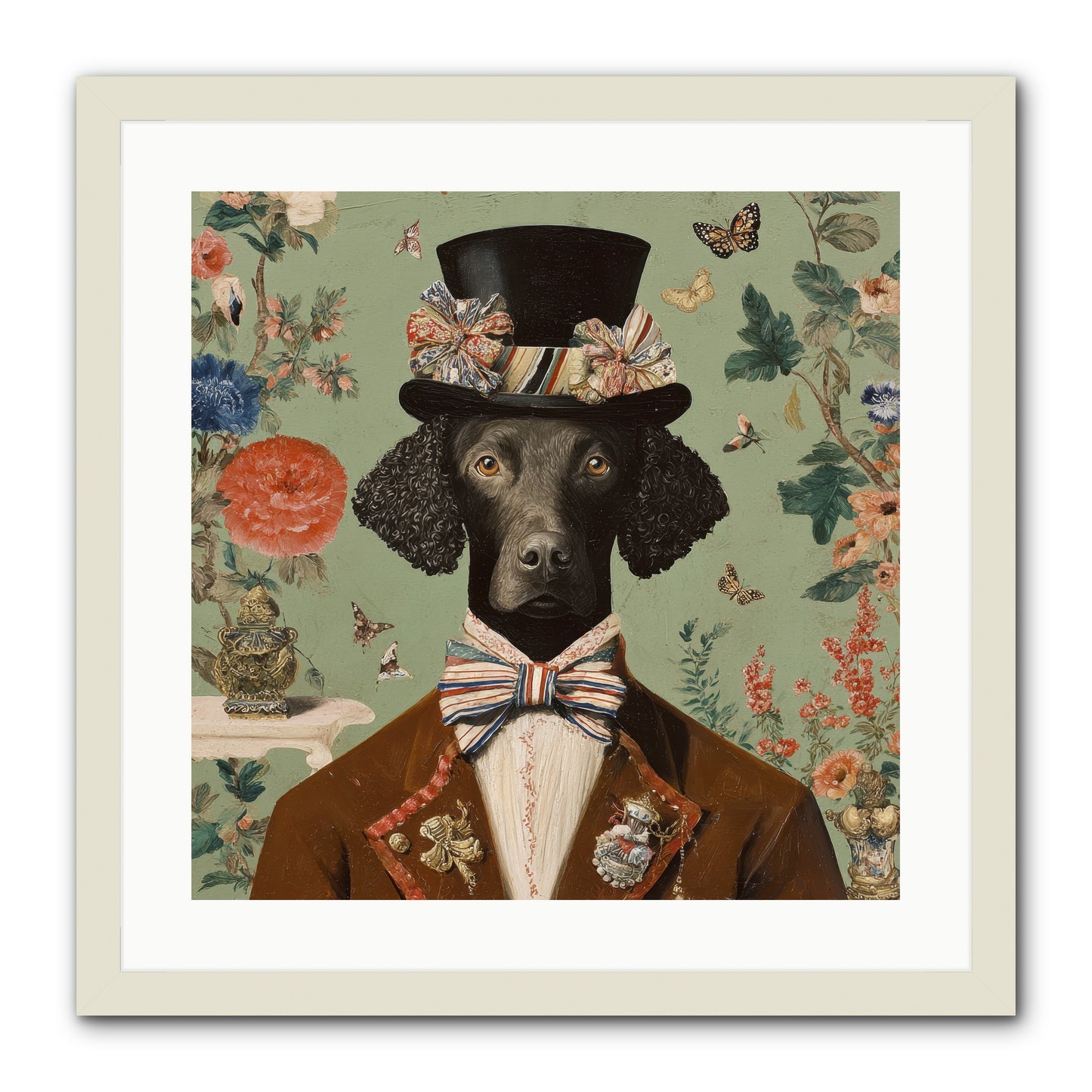 Sweets in Bloom -- Framed Print - White 20x20