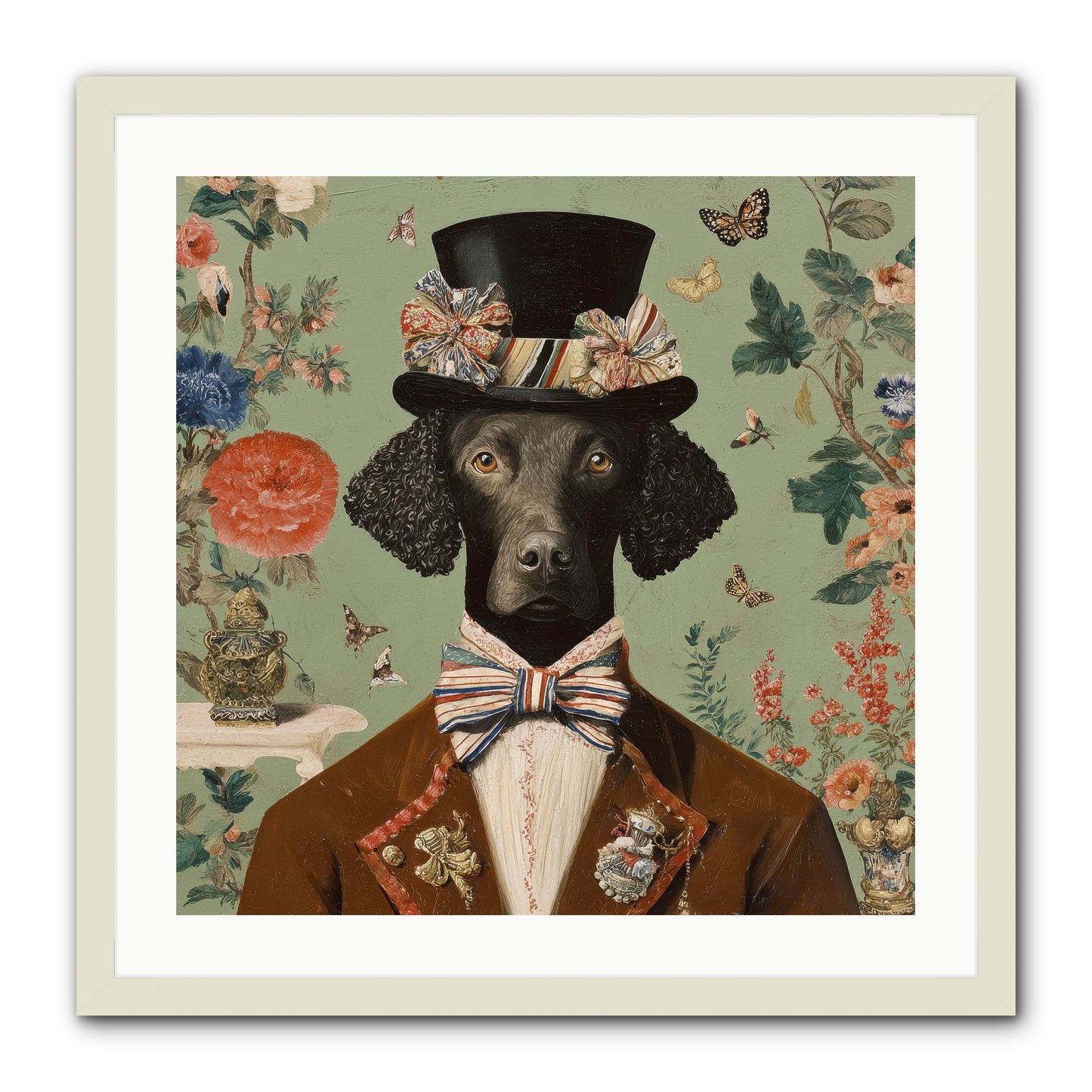 Sweets in Bloom -- Framed Print - White 24x24