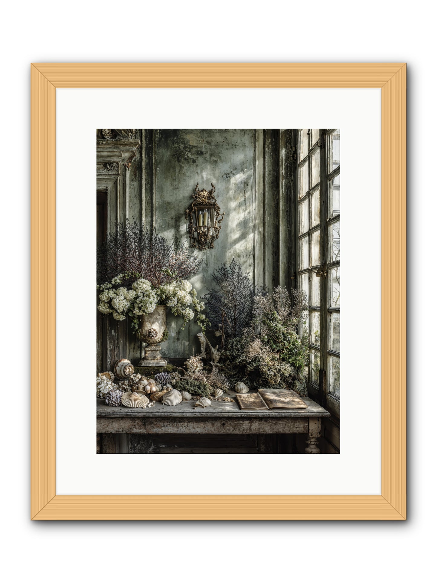 Sweetvine -- Framed Print - Natural 12x16