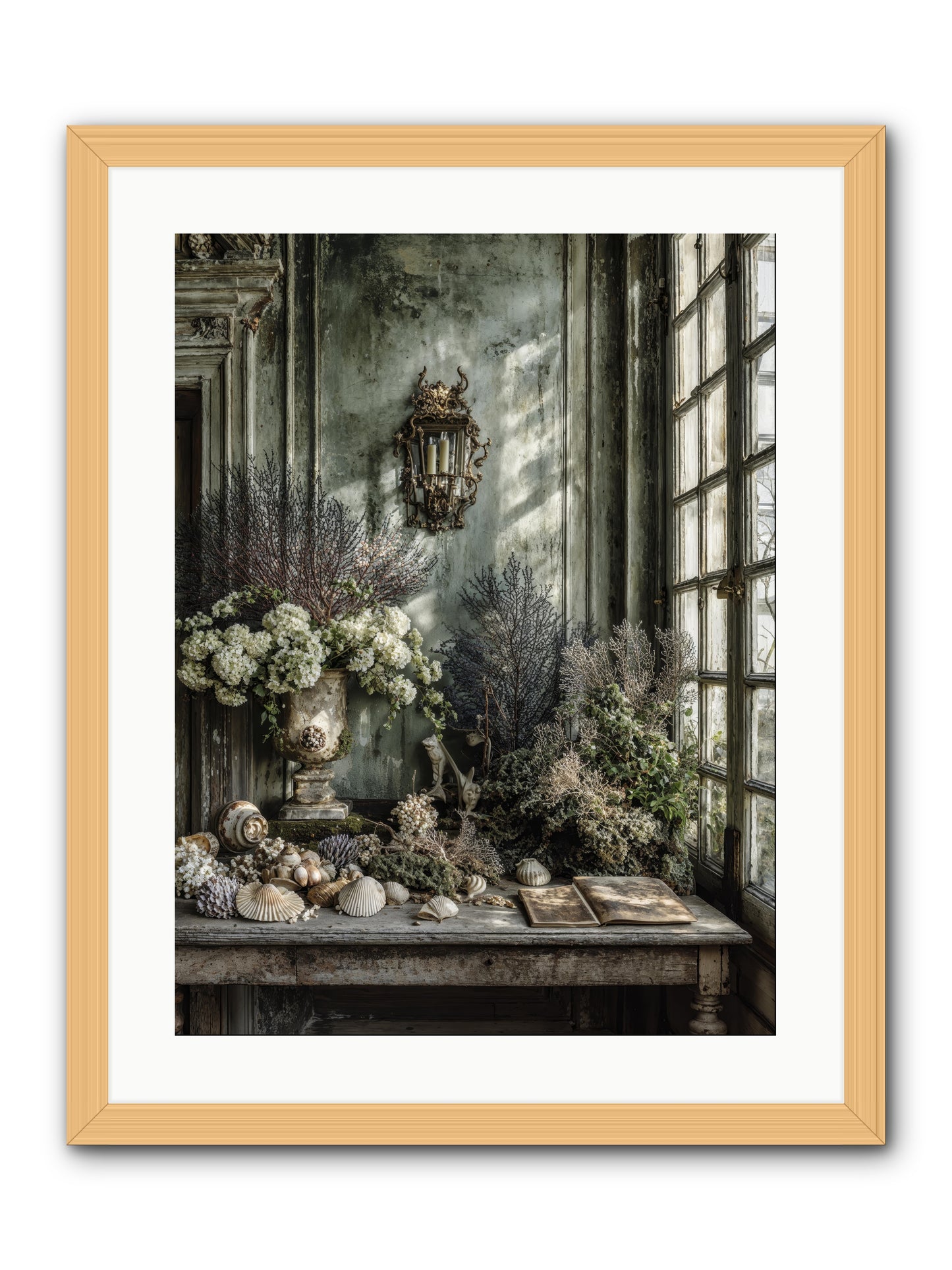 Sweetvine -- Framed Print - Natural 18x24