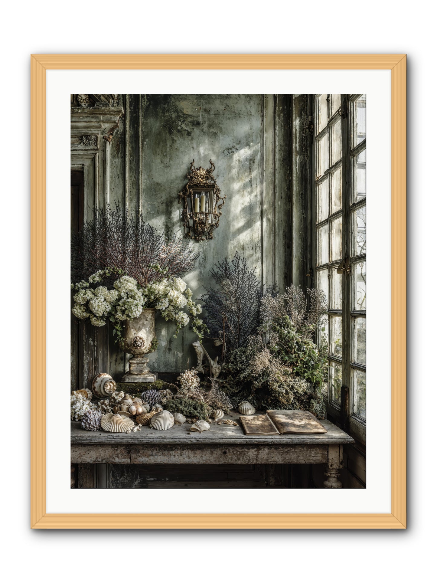 Sweetvine -- Framed Print - Natural 24x32