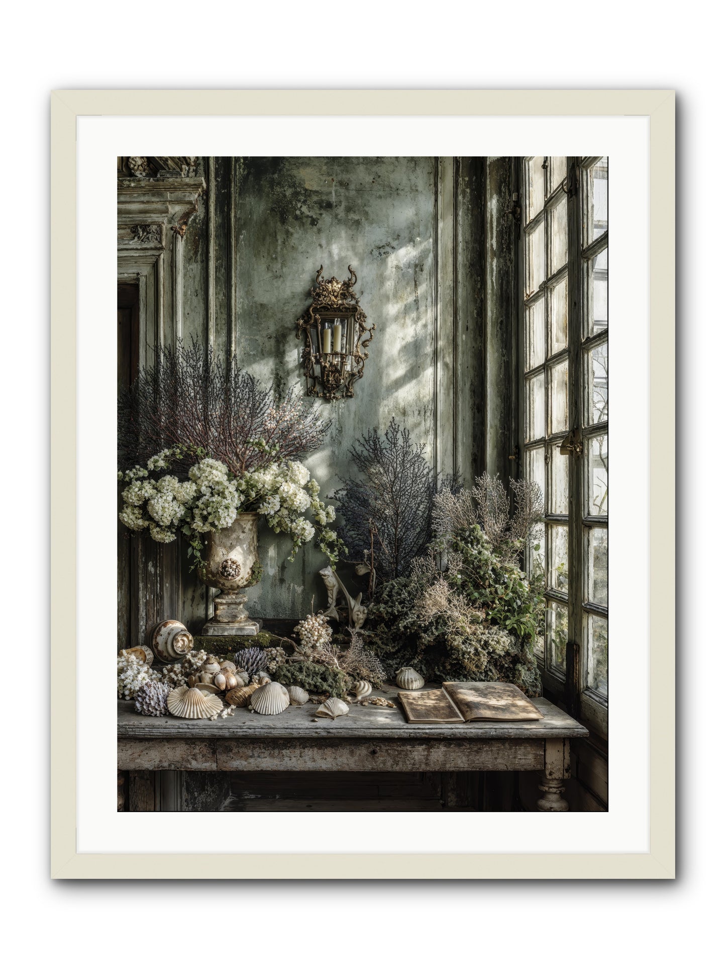 Sweetvine -- Framed Print - White 24x32