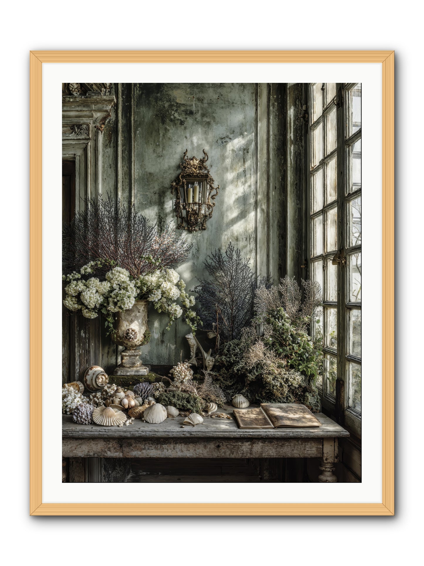 Sweetvine -- Framed Print - Natural 30x40