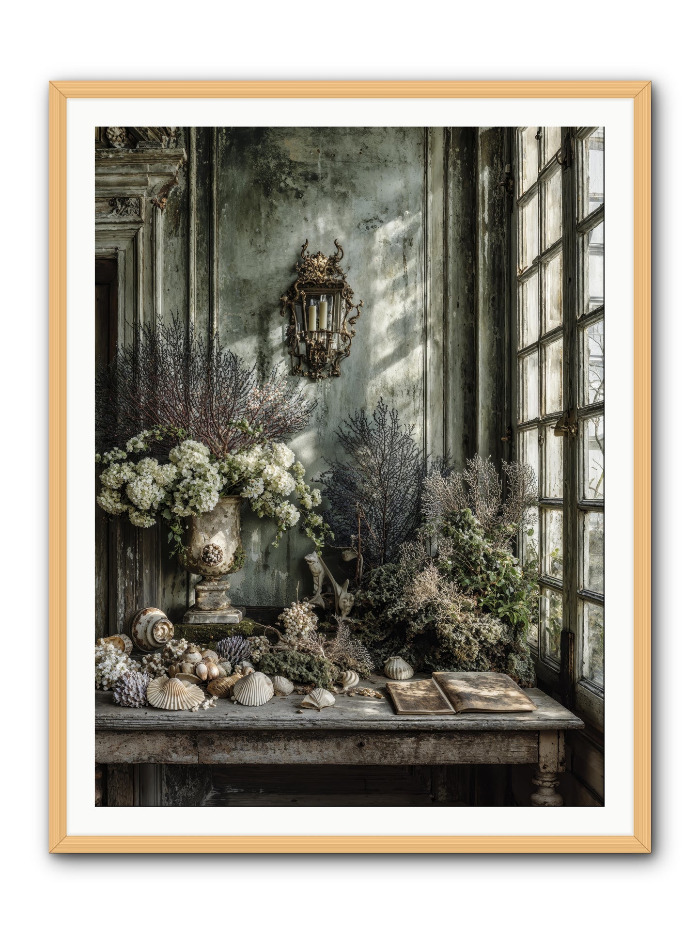 Sweetvine -- Framed Print - Natural 36x48