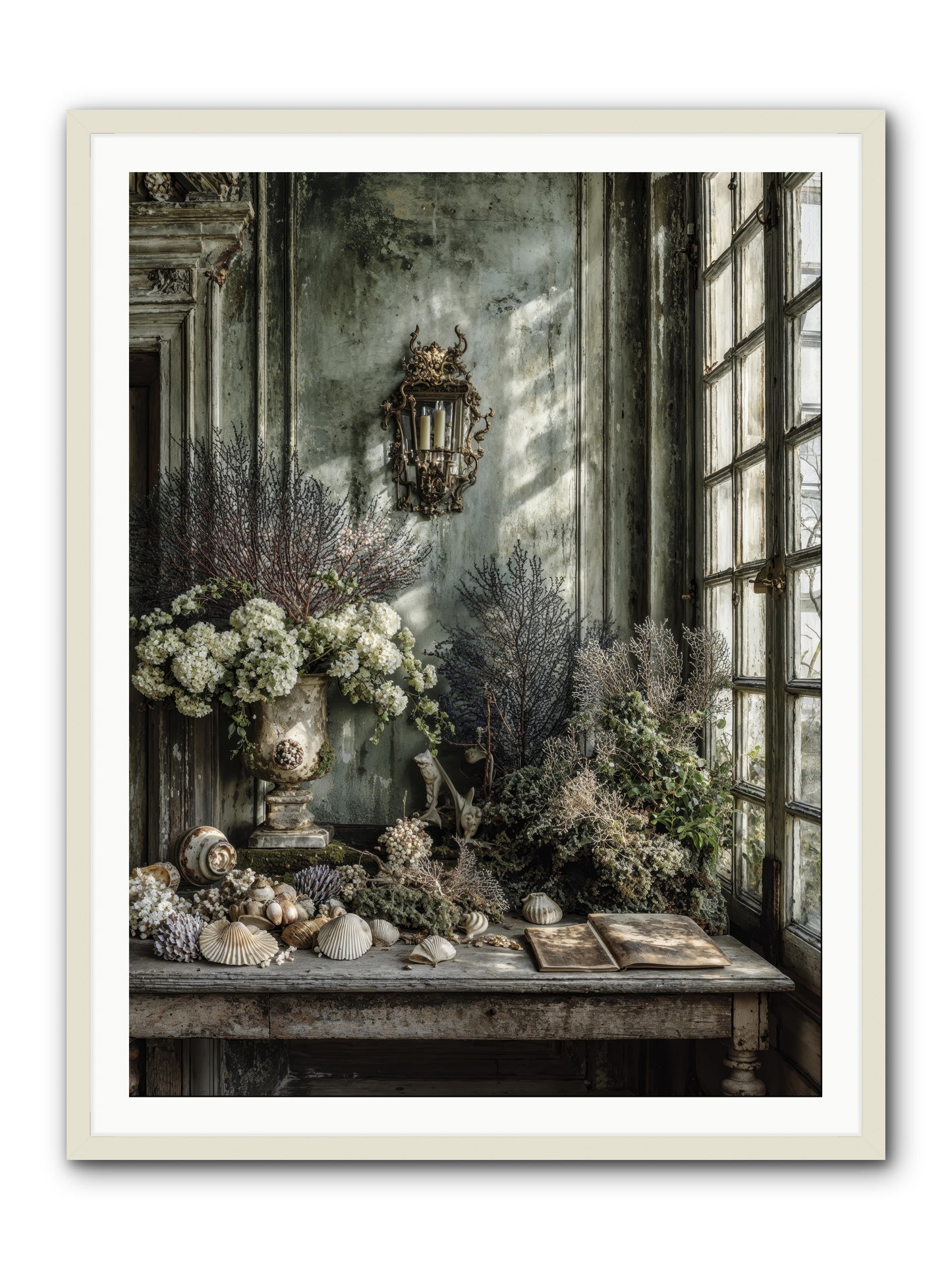 Sweetvine -- Framed Print - White 36x48