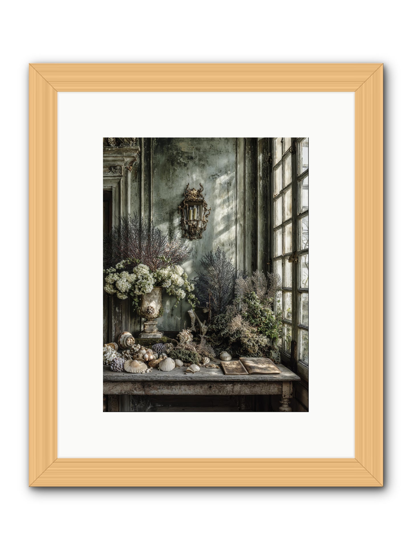 Sweetvine -- Framed Print - Natural 9x12