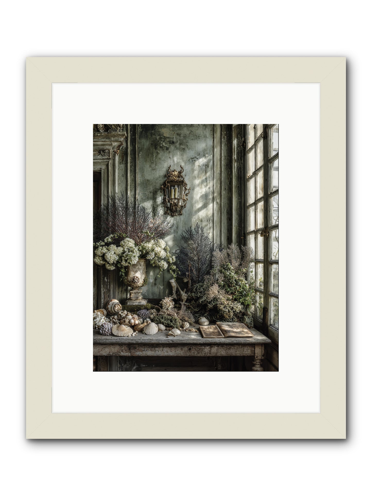 Sweetvine -- Framed Print - White 9x12