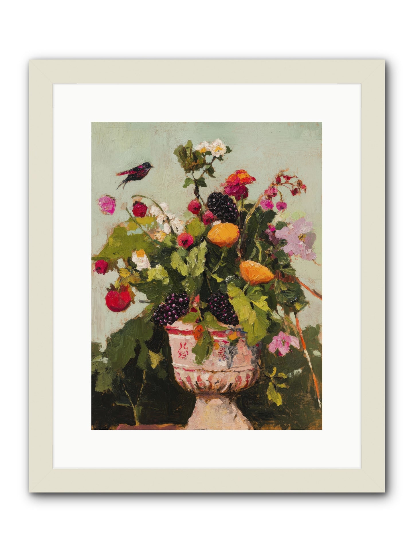 Sylvan Devotion -- Framed Print - White 12x16
