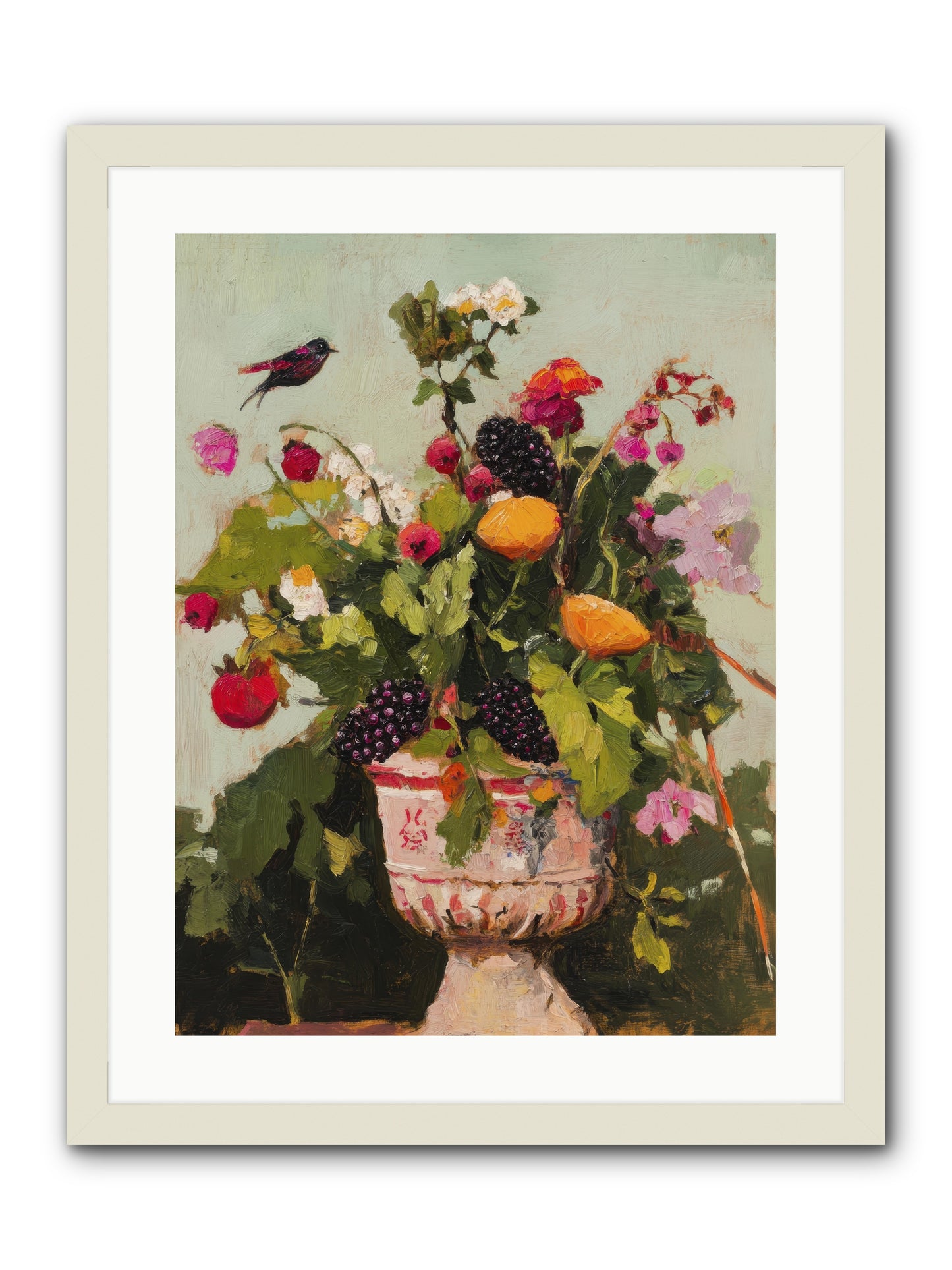 Sylvan Devotion -- Framed Print - White 18x24