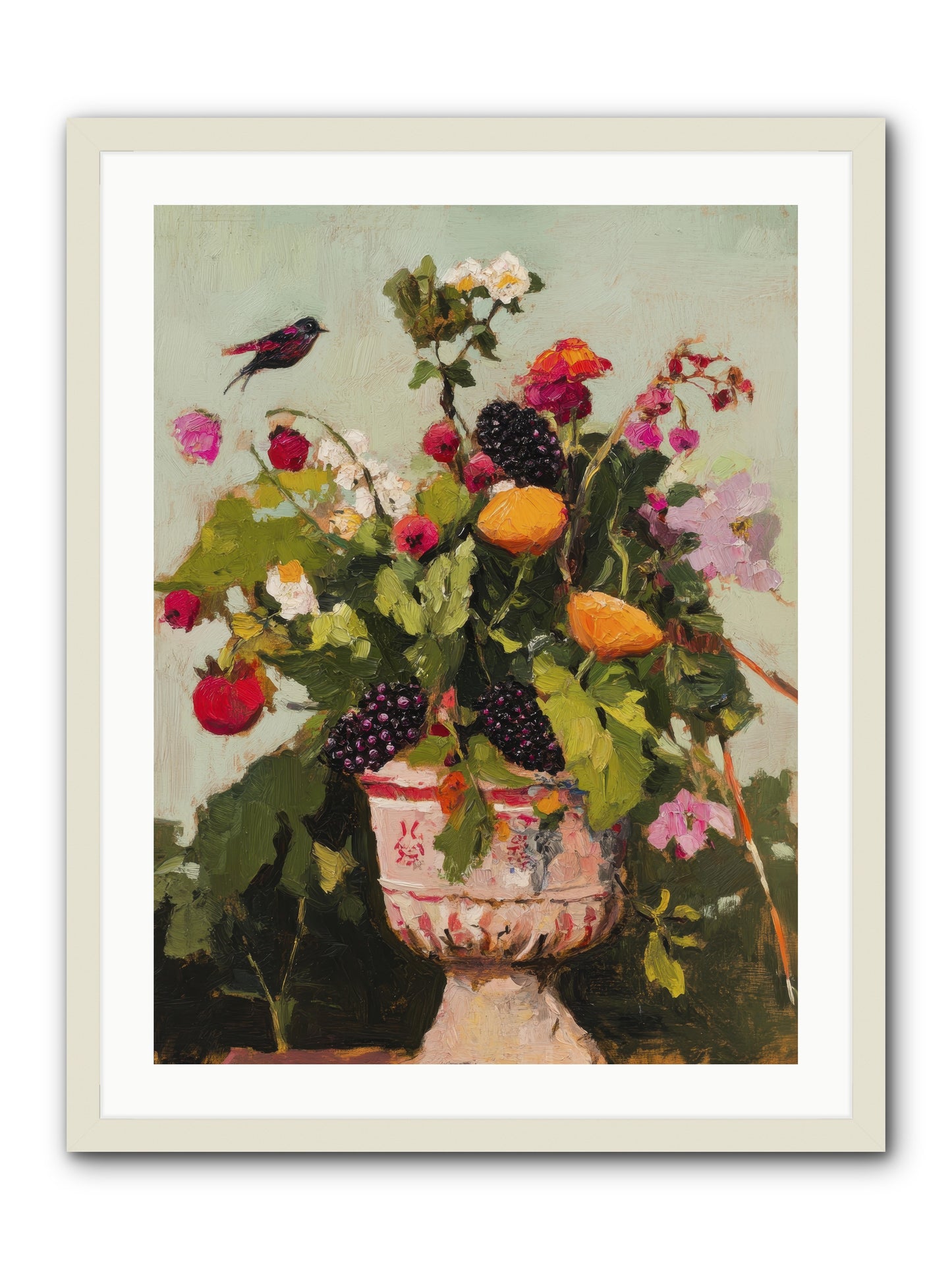 Sylvan Devotion -- Framed Print - White 24x32