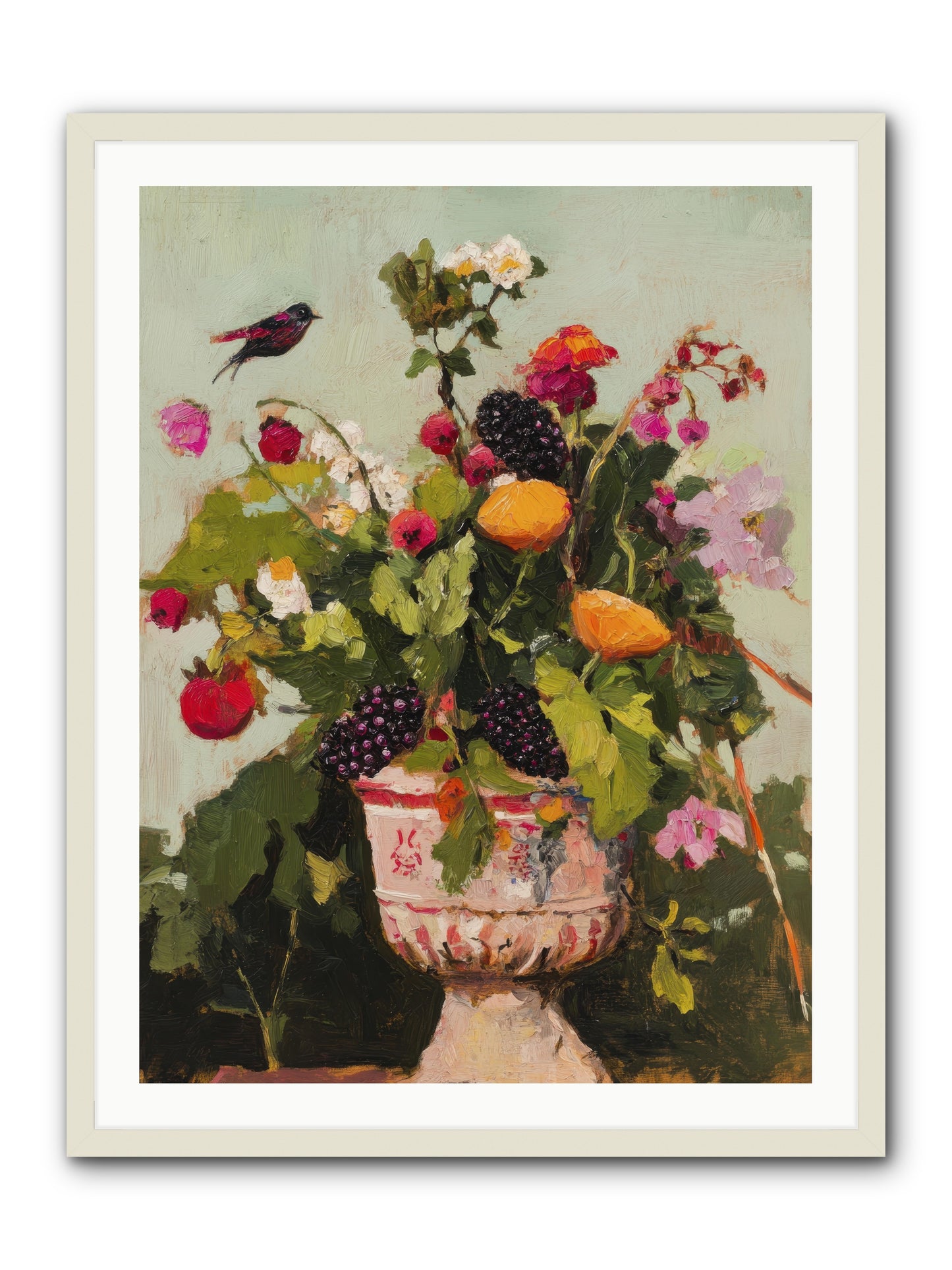 Sylvan Devotion -- Framed Print - White 30x40