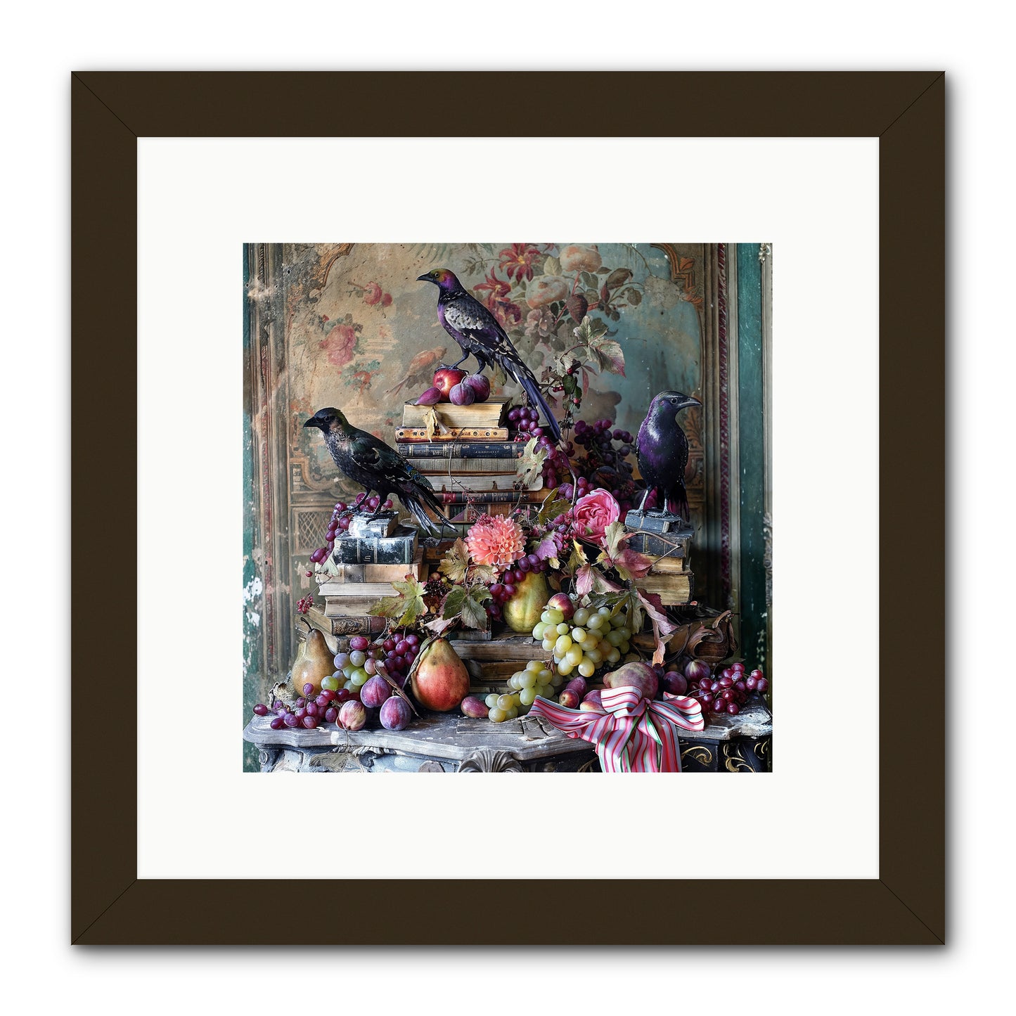 Sylvan Secrets Of Feathered Lore -- Framed Print - Black 10x10