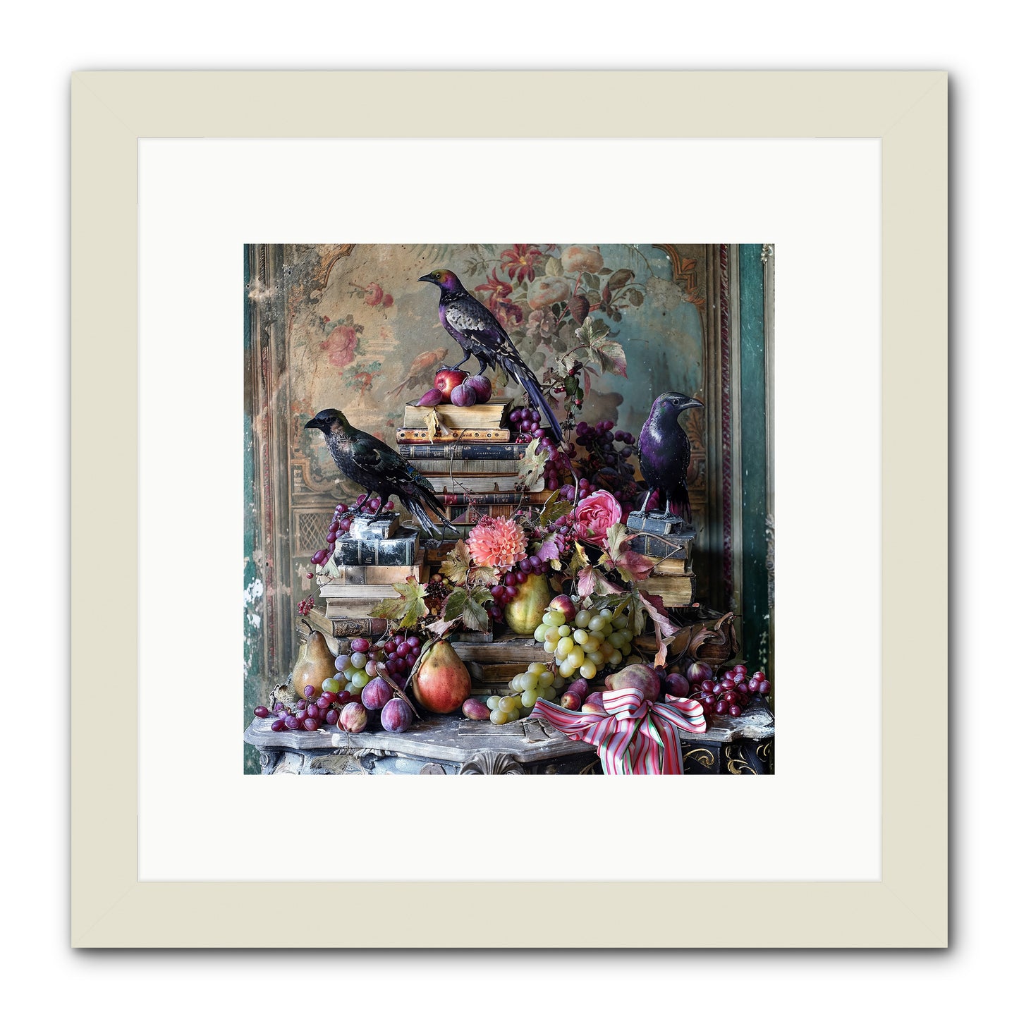 Sylvan Secrets Of Feathered Lore -- Framed Print - White 10x10