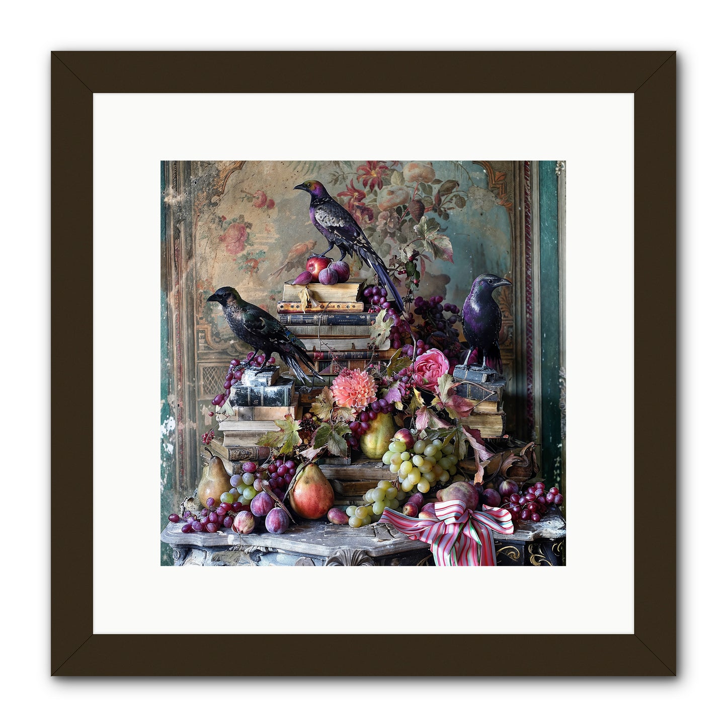 Sylvan Secrets Of Feathered Lore -- Framed Print - Black 12x12