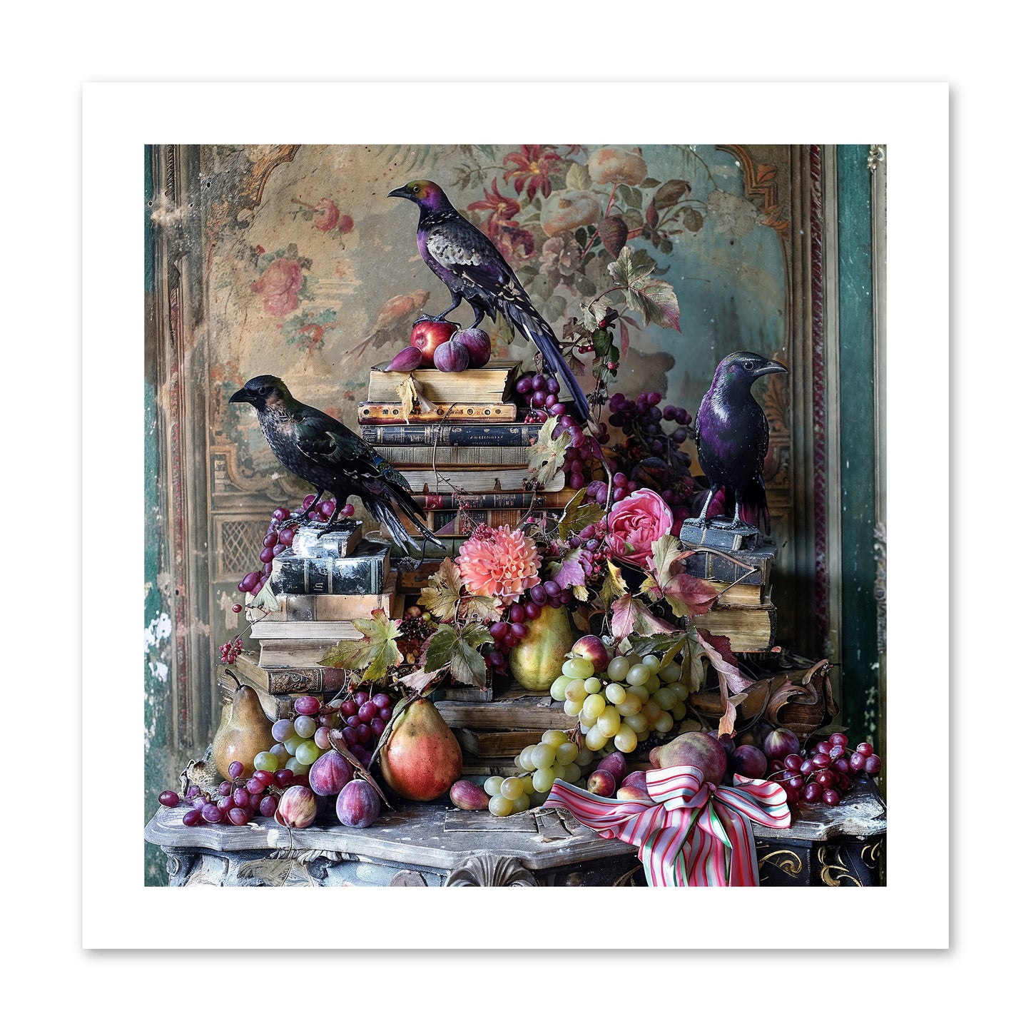 Sylvan Secrets Of Feathered Lore -- Loose Canvas Print 12x12