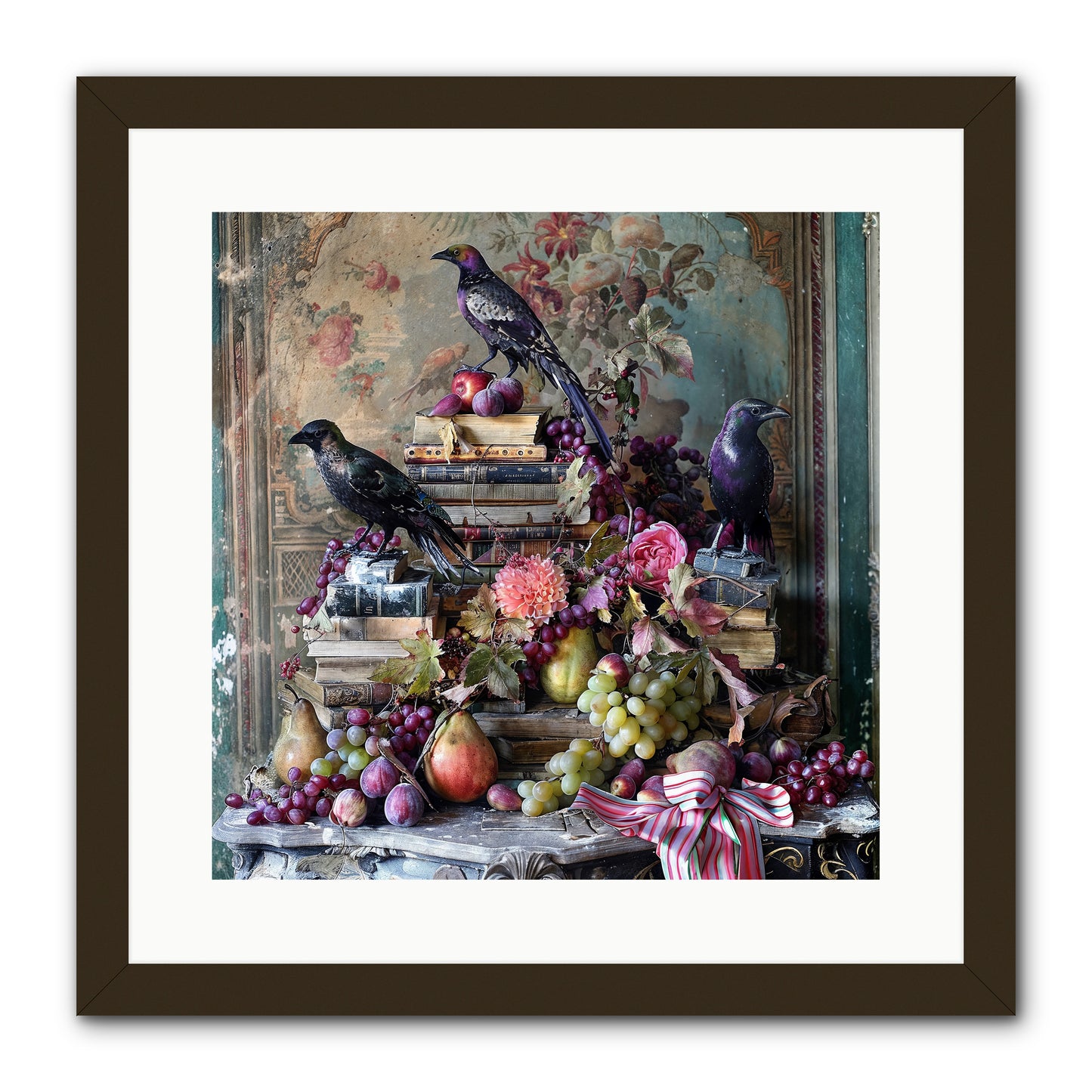 Sylvan Secrets Of Feathered Lore -- Framed Print - Black 16x16