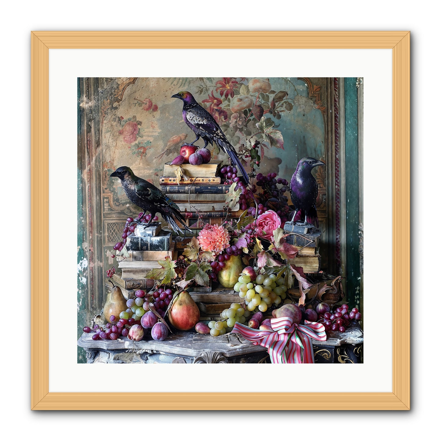 Sylvan Secrets Of Feathered Lore -- Framed Print - Natural 20x20