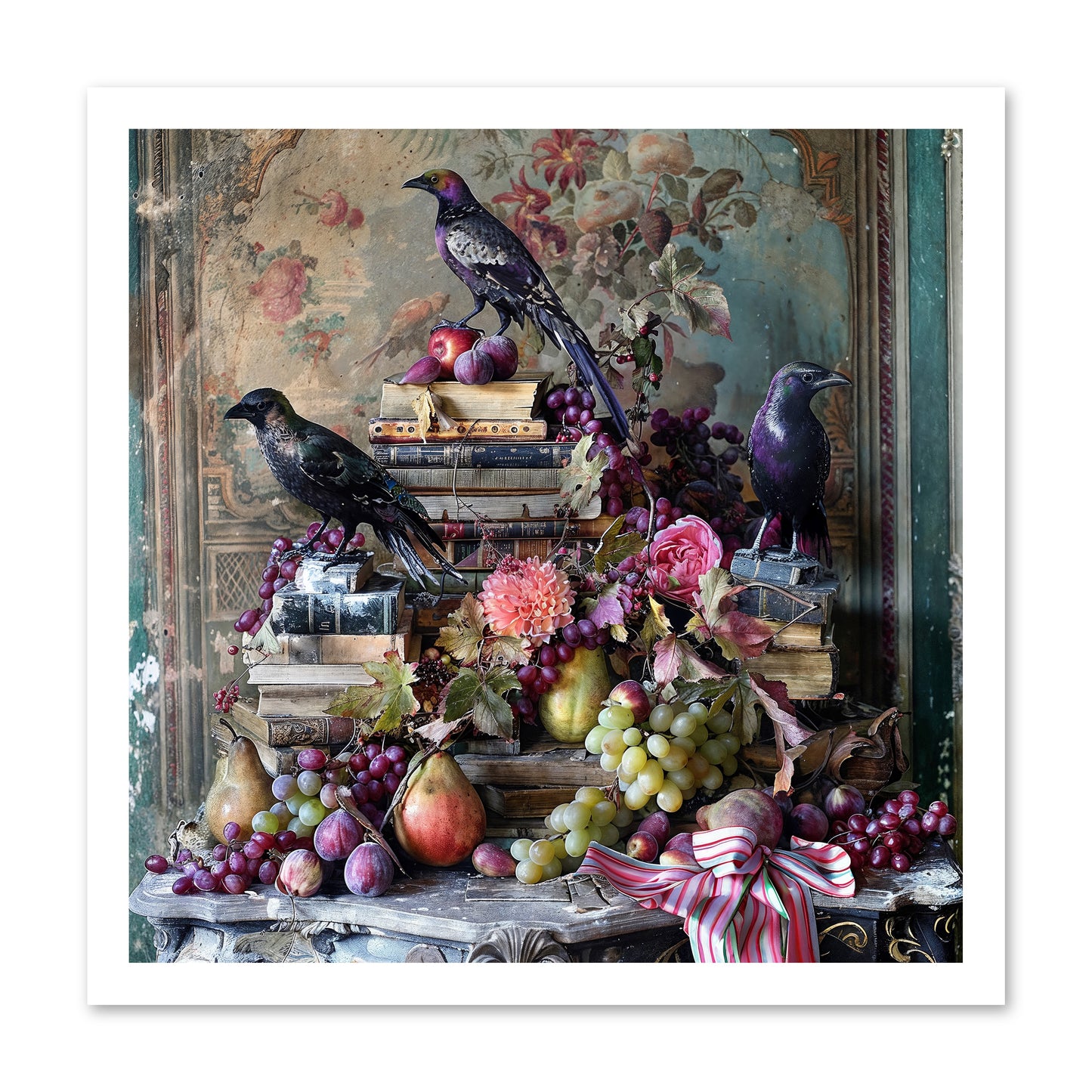 Sylvan Secrets Of Feathered Lore -- Loose Canvas Print 20x20