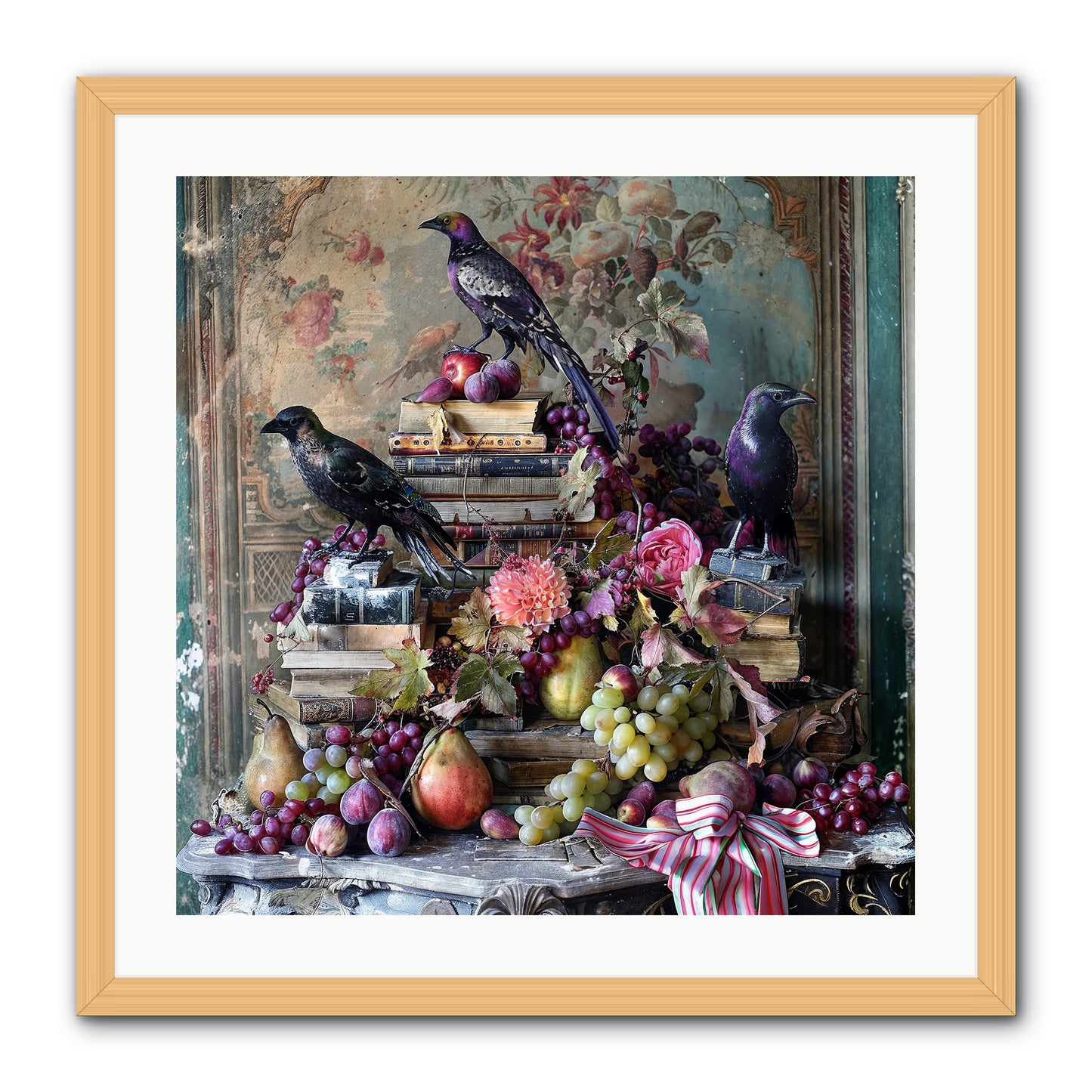 Sylvan Secrets Of Feathered Lore -- Framed Print - Natural 24x24