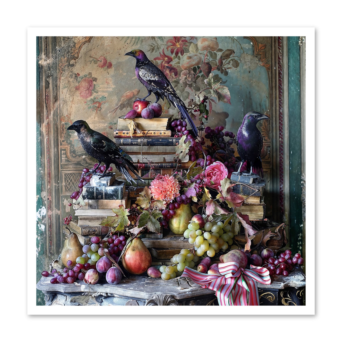 Sylvan Secrets Of Feathered Lore -- Loose Canvas Print 30x30