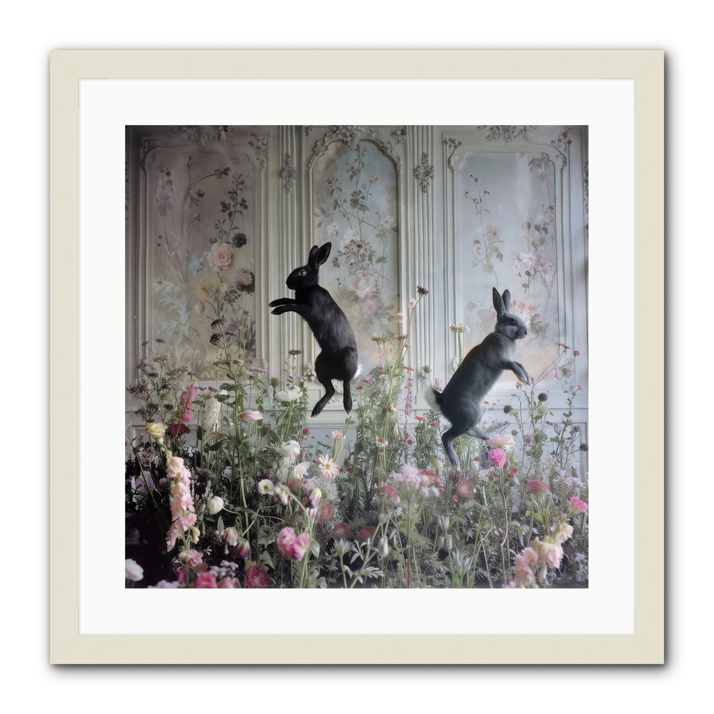 Sylvan Soirée -- Framed Print - White 20x20
