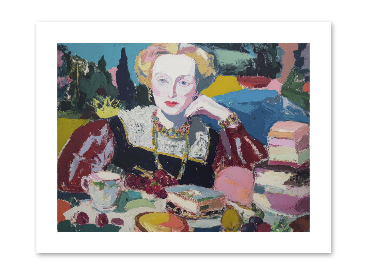 Table of Temptations -- Paper Print 12x9