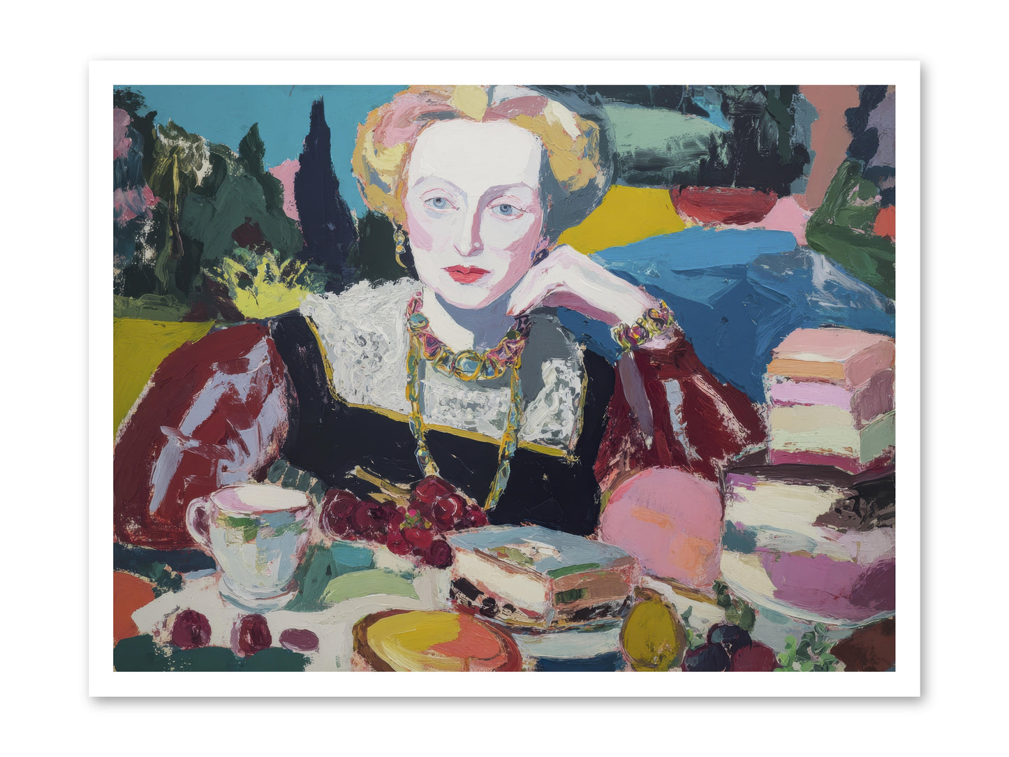 Table of Temptations -- Paper Print 32x24