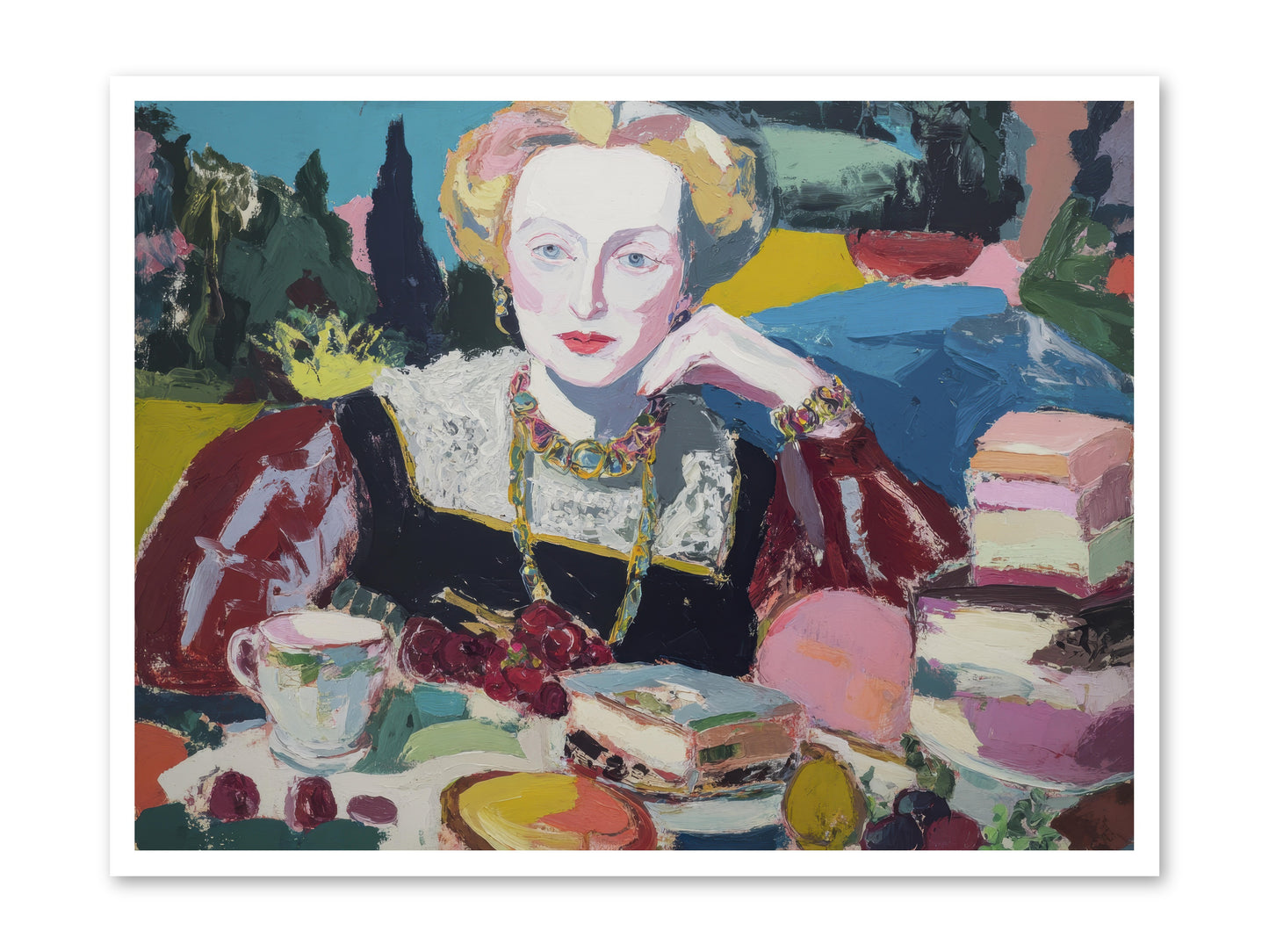 Table of Temptations -- Loose Canvas Print 40x30
