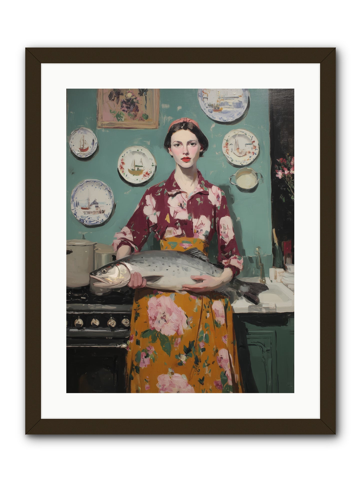 Table's Fate -- Framed Print - Black 18x24