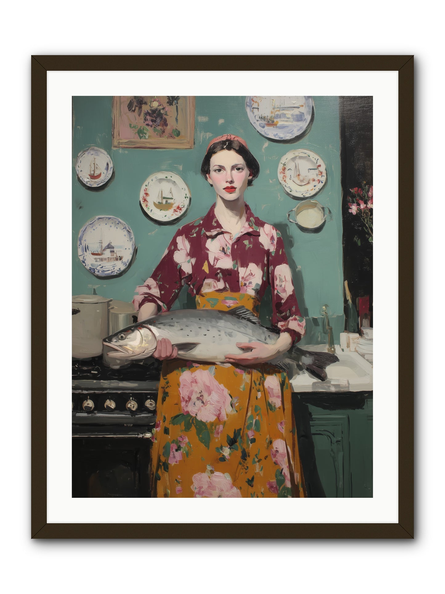 Table's Fate -- Framed Print - Black 24x32