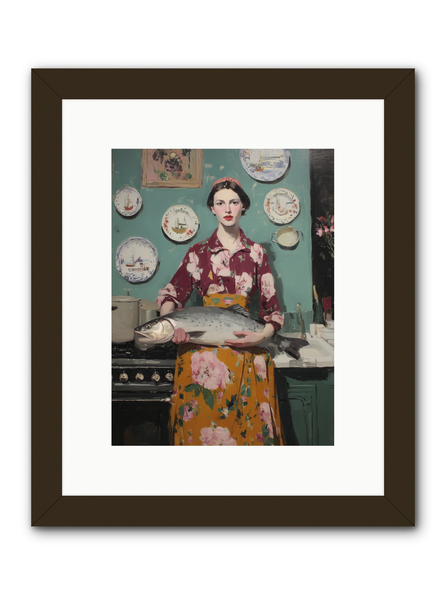 Table's Fate -- Framed Print - Black 9x12
