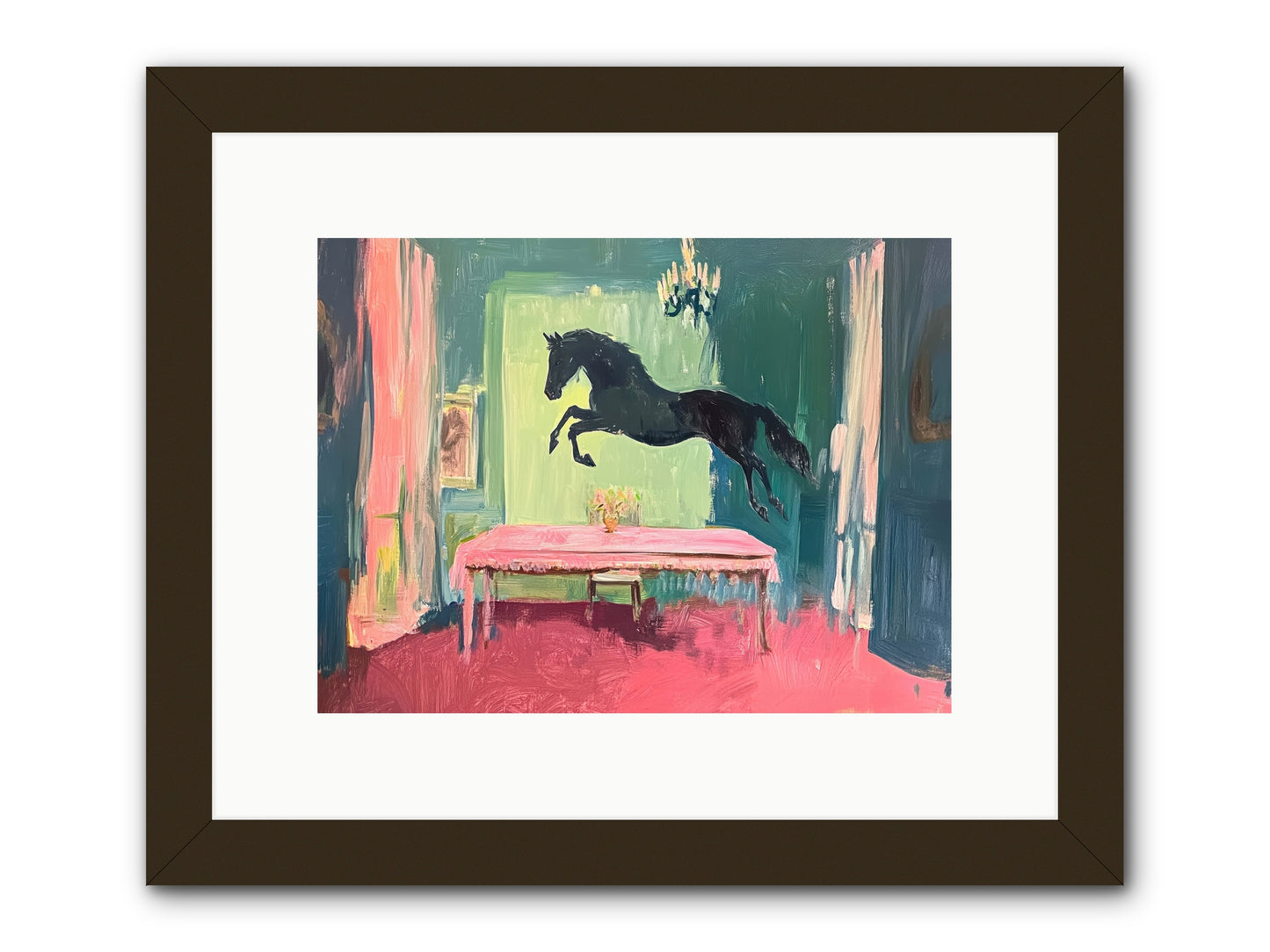 Tack Room Treasure -- Framed Print - Black 12x9