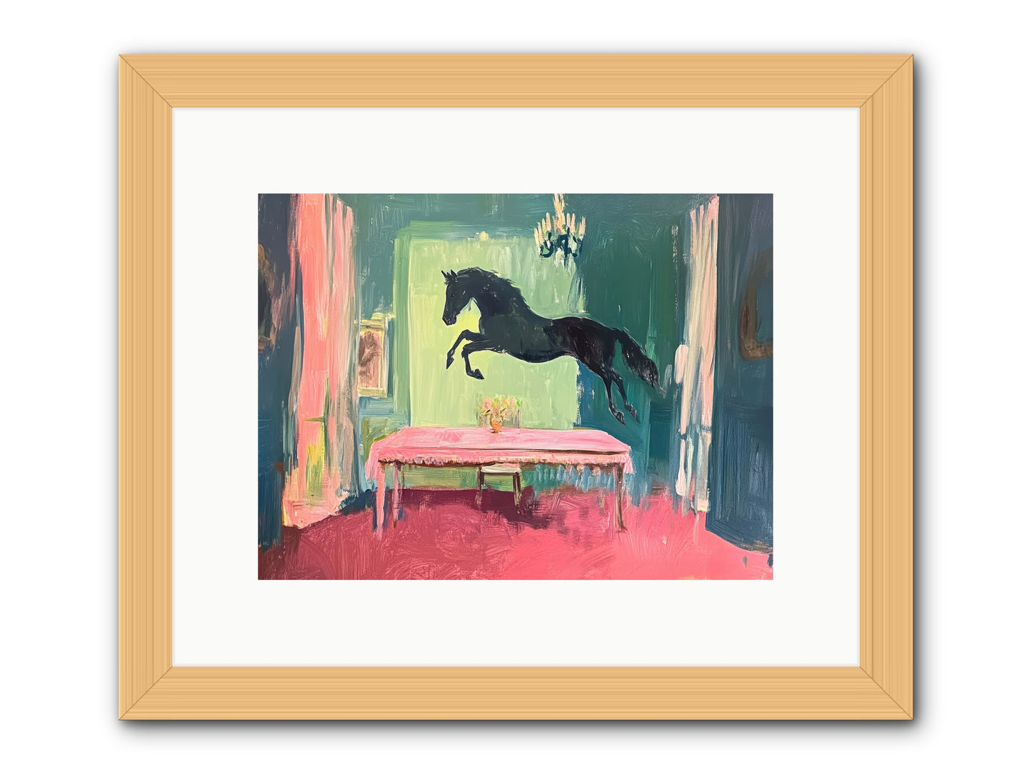 Tack Room Treasure -- Framed Print - Natural 12x9