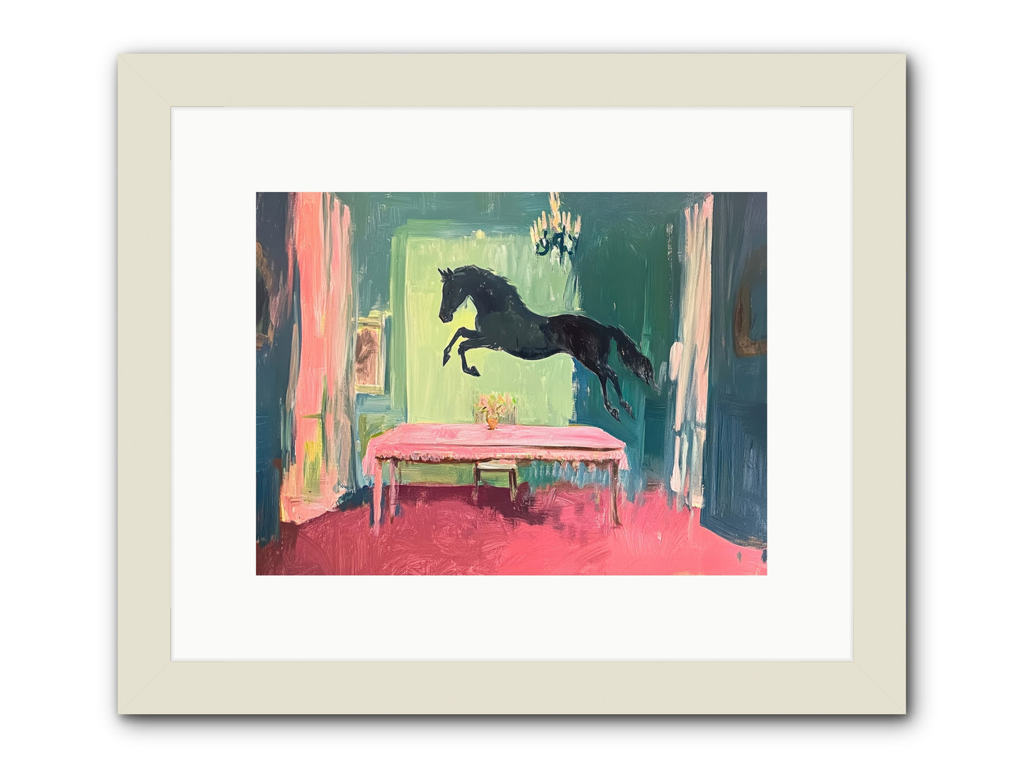 Tack Room Treasure -- Framed Print - White 12x9