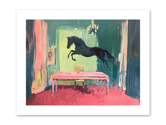 Tack Room Treasure -- Paper Print 12x9