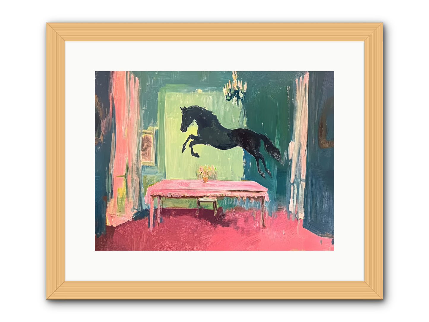 Tack Room Treasure -- Framed Print - Natural 16x12
