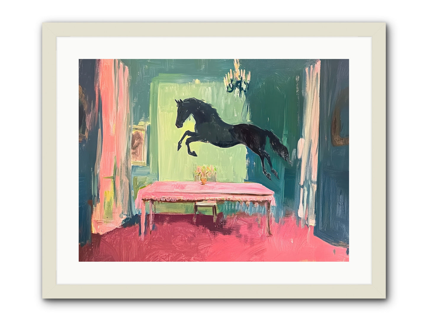 Tack Room Treasure -- Framed Print - White 24x18