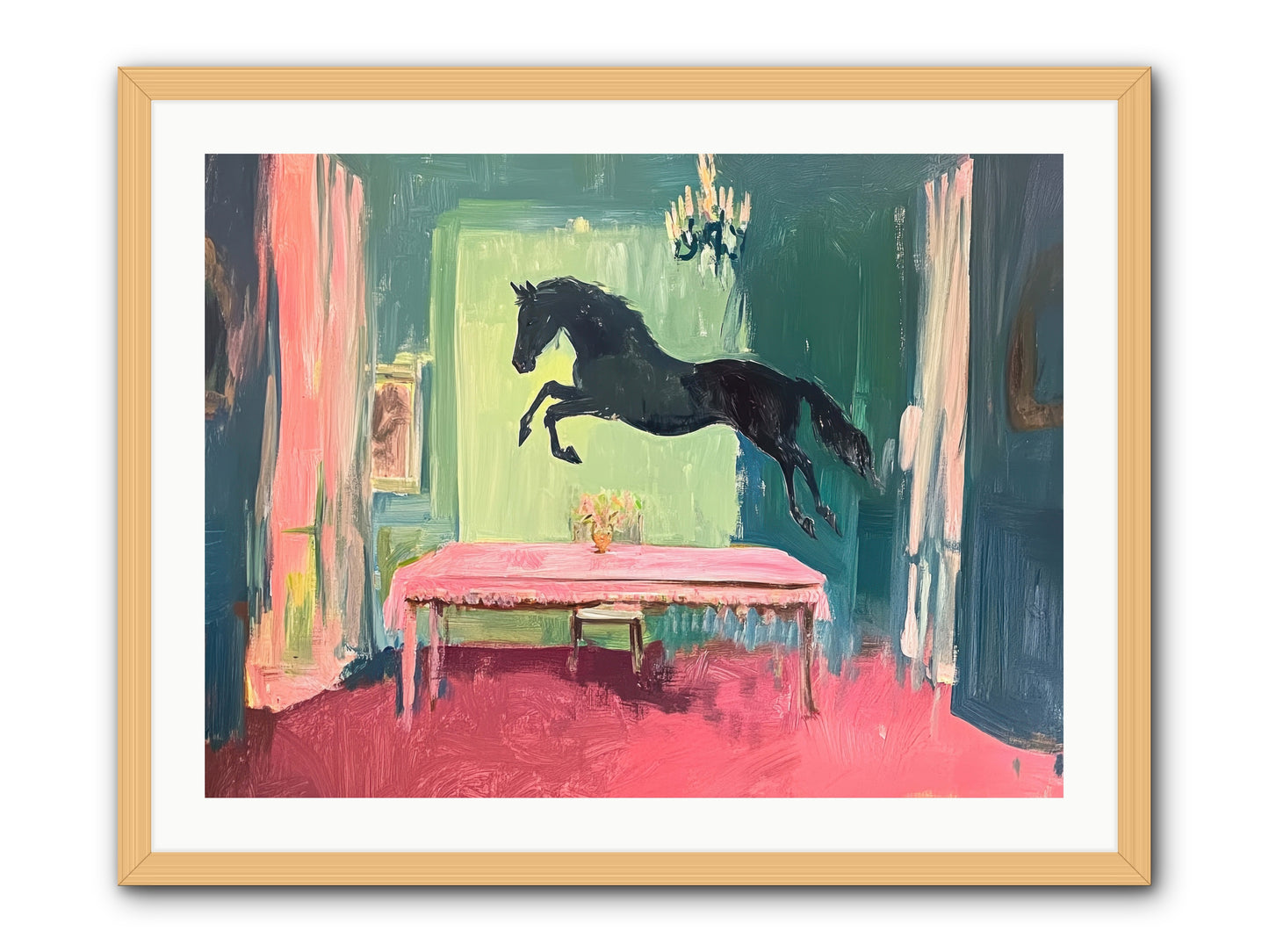 Tack Room Treasure -- Framed Print - Natural 32x24