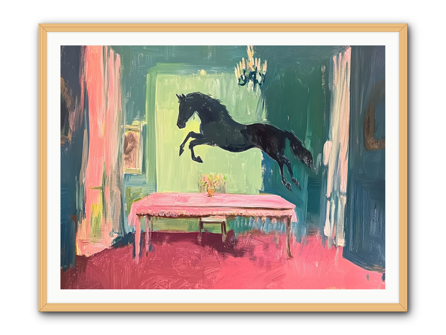 Tack Room Treasure -- Framed Print - Natural 48x36