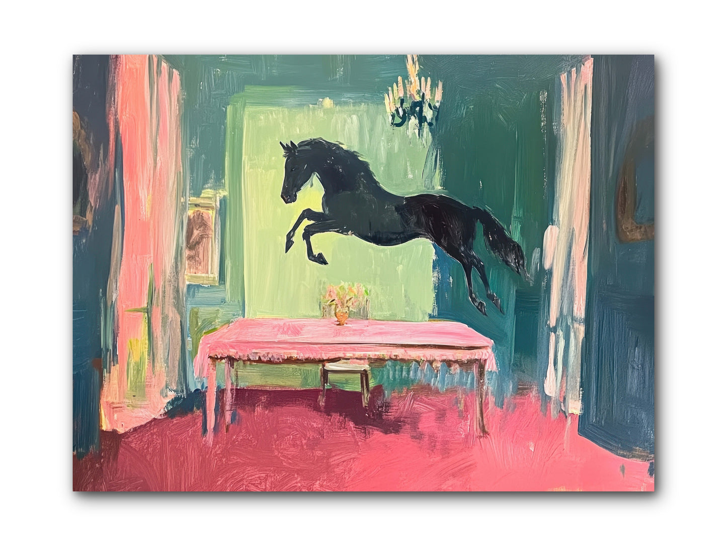 Tack Room Treasure -- Wrapped Canvas 12x9