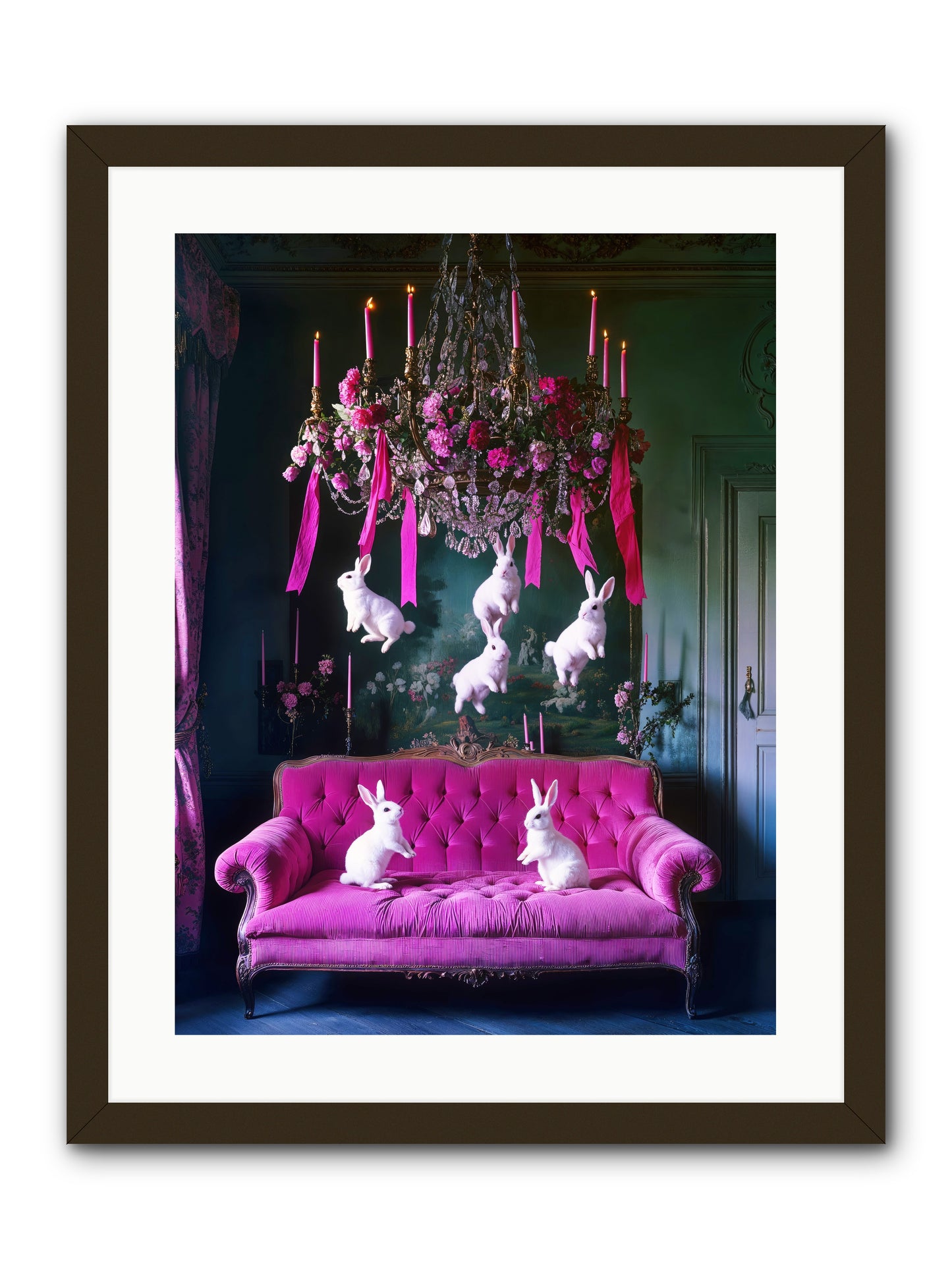 Tales From Looking Glass -- Framed Print - Black 18x24