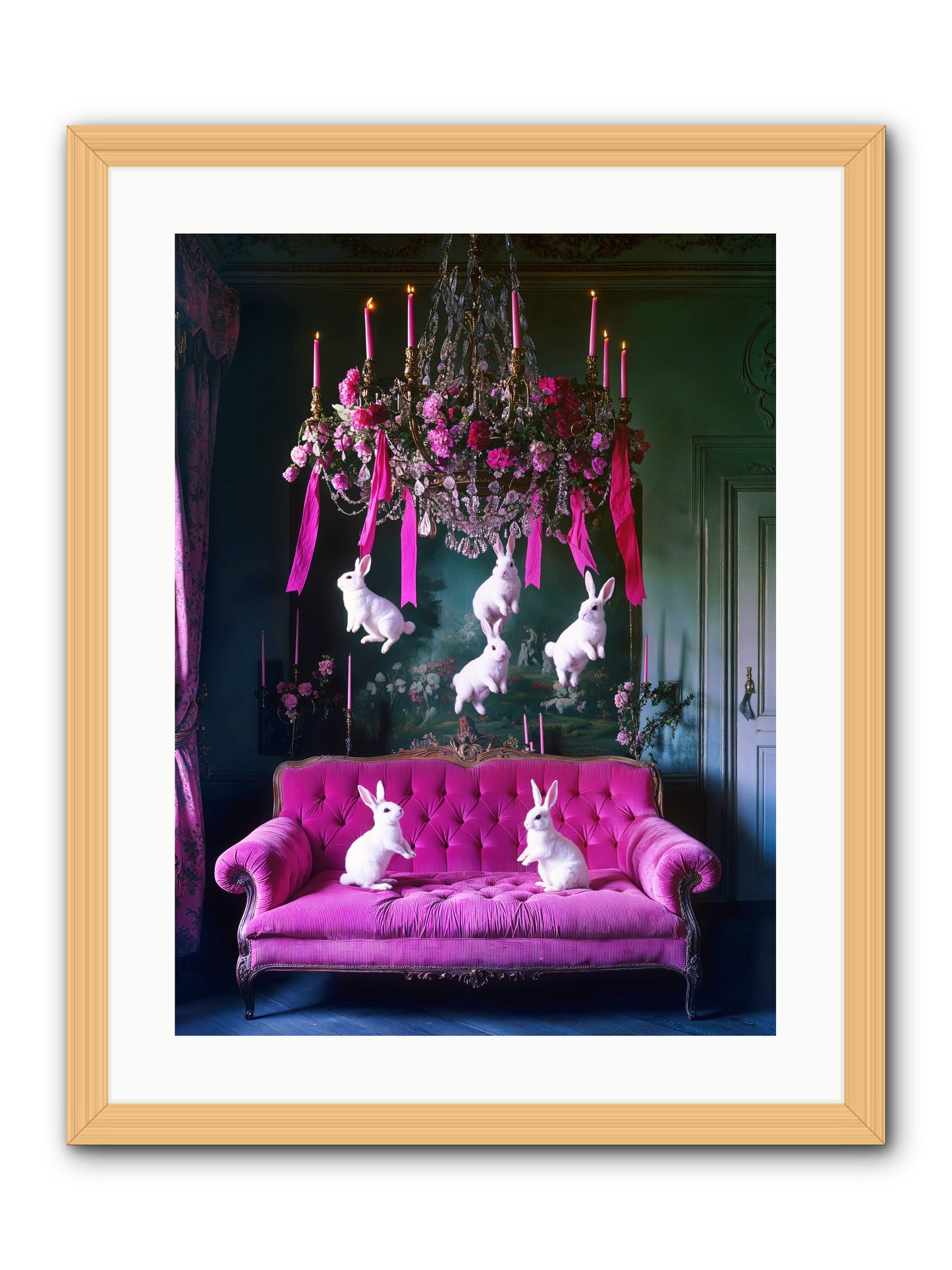 Tales From Looking Glass -- Framed Print - Natural 18x24