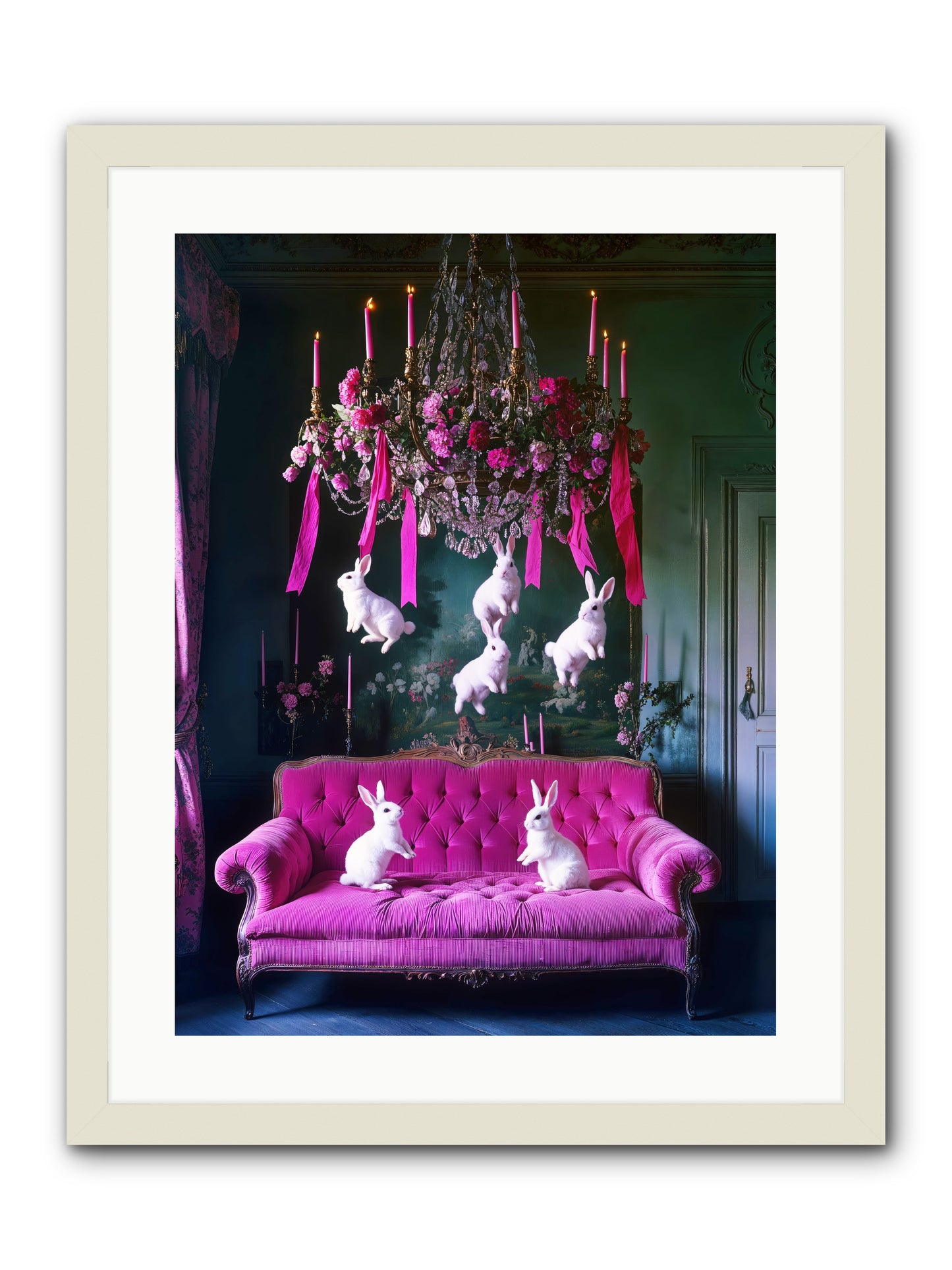 Tales From Looking Glass -- Framed Print - White 18x24